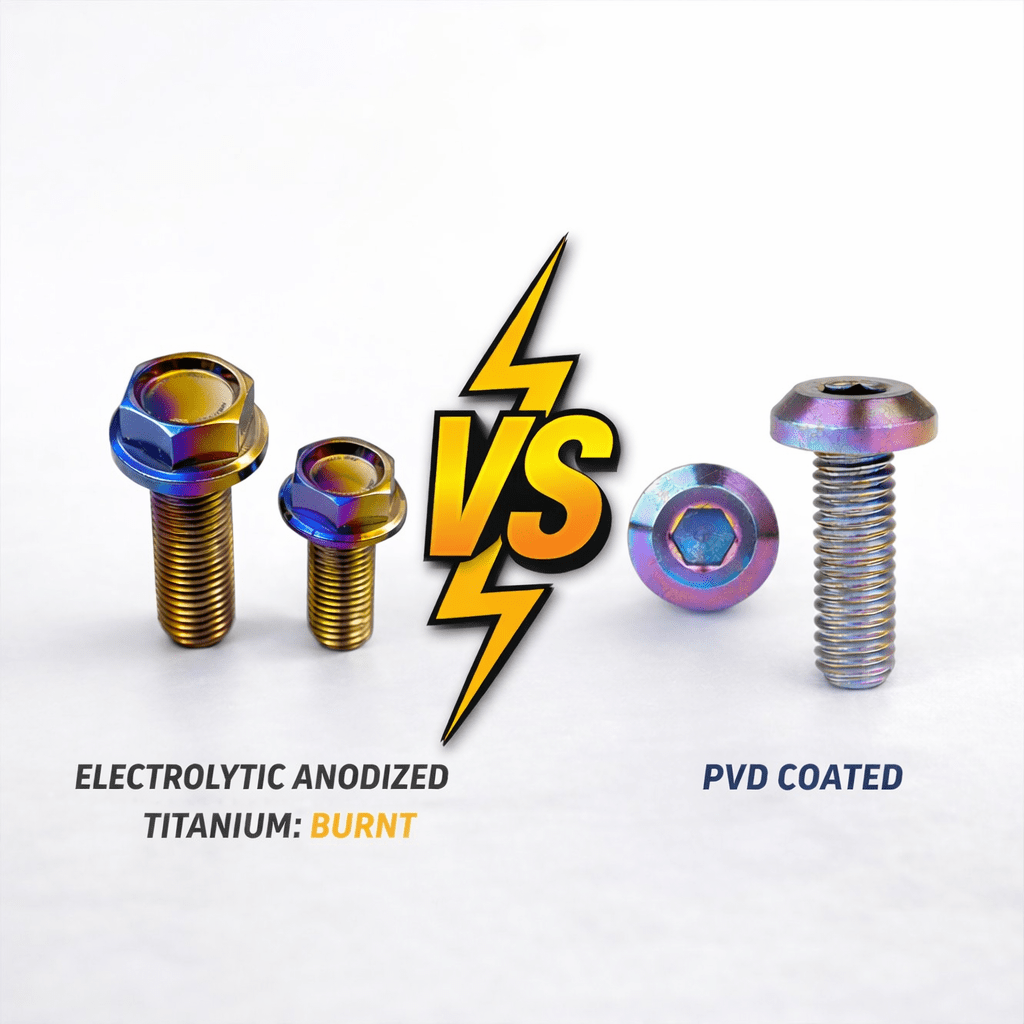 Anodized Titanium vs PVD Coated Titanium Hardware: What’s the Difference?