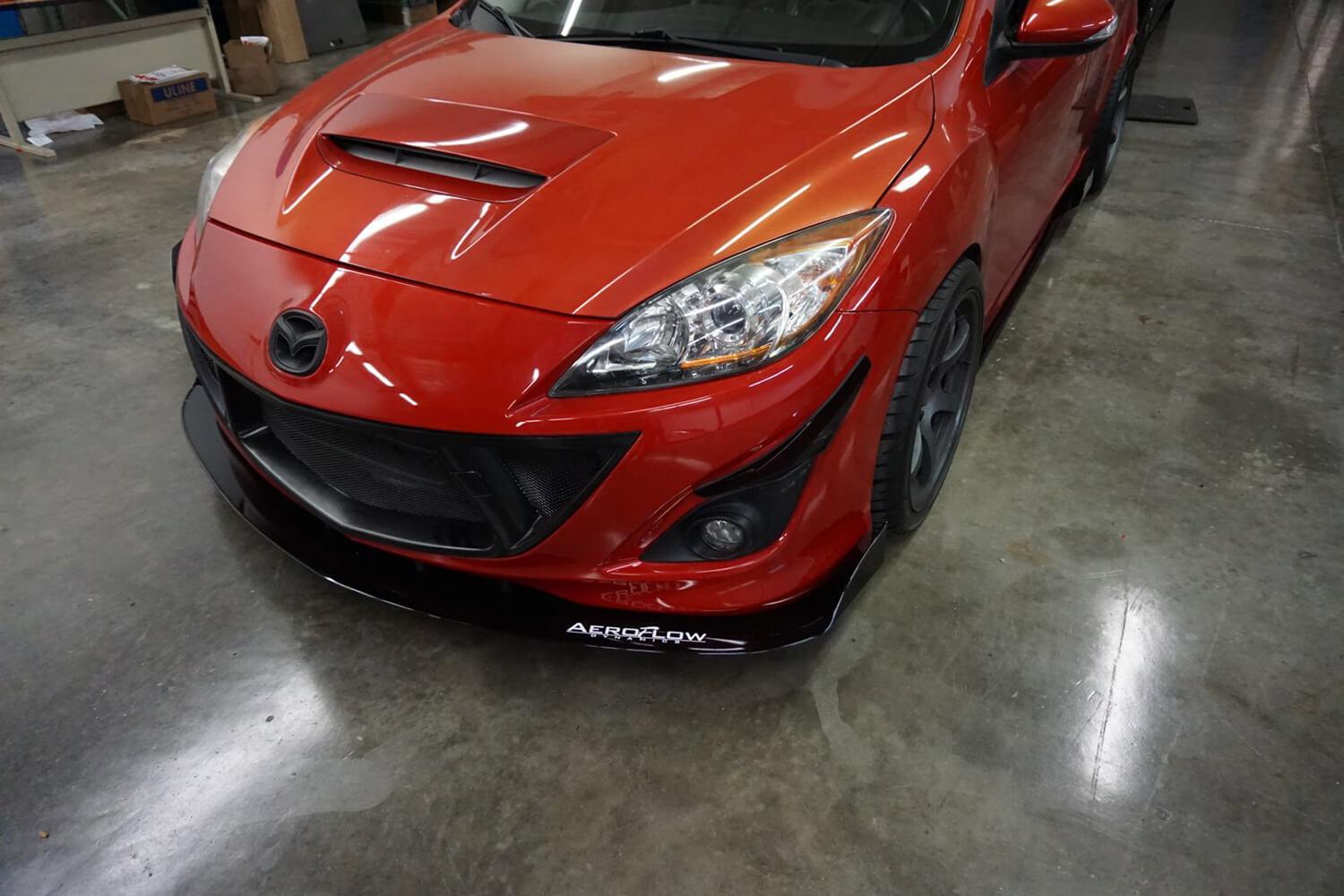 Aeroflow Dynamics Front Splitter V2 (2010-2013 Mazda Speed 3)