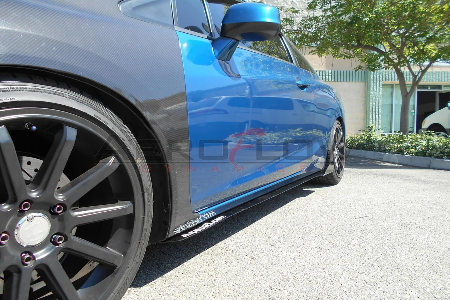Aeroflow Dynamics Side Skirt Extension V2 (2012-2015 Honda Civic Si Coupe)