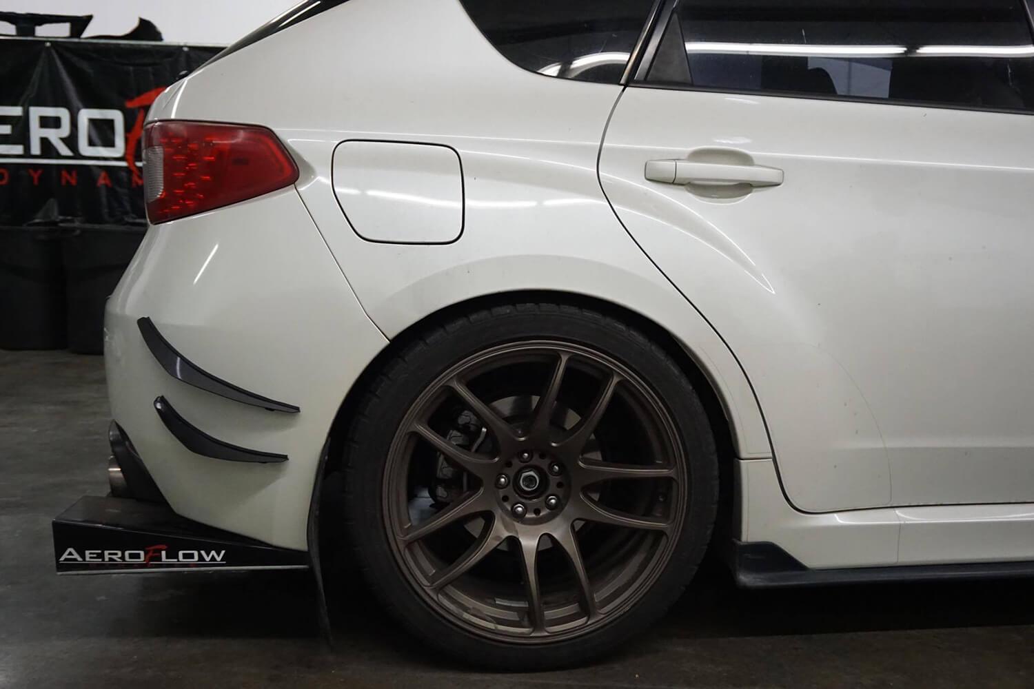 Aeroflow Dynamics Rear Bumper Canards V1 (2011-2014 Subaru WRX/STI Hatchback Only)