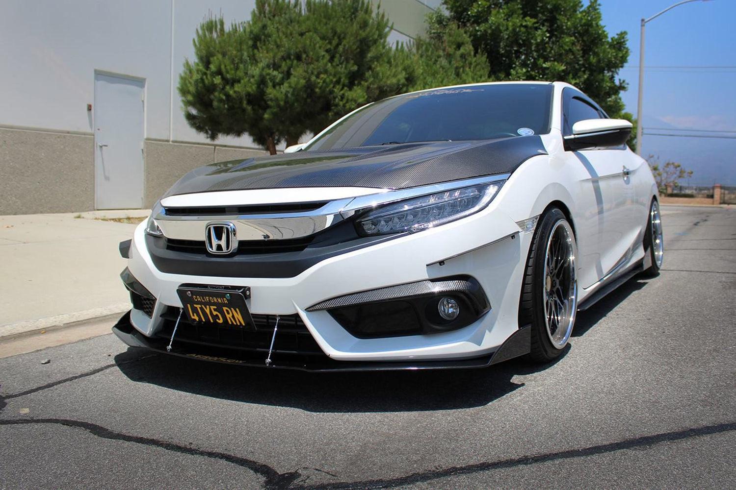 Aeroflow Dynamics Splitter V2 | 2016-2019 Honda Civic Coupe