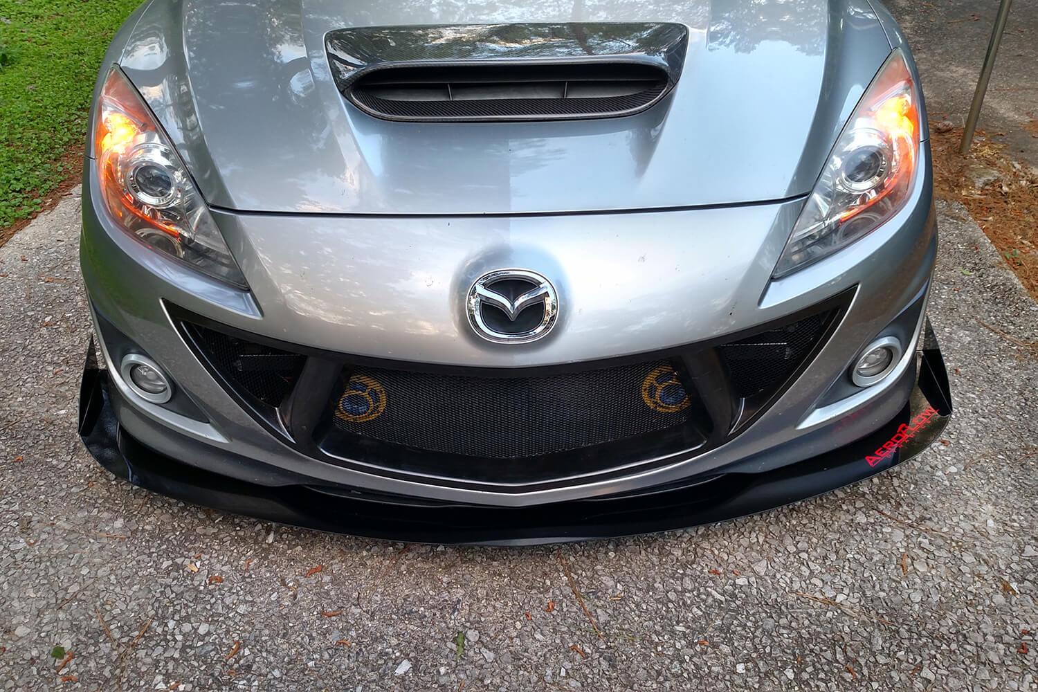 Aeroflow Dynamics Front Splitter V2 (2010-2013 Mazda Speed 3)