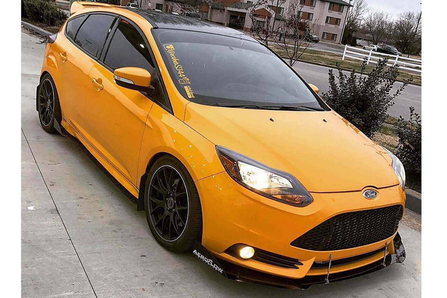 Aeroflow Dynamics 2011-2018 Ford Focus St Side Skirt Extension V2