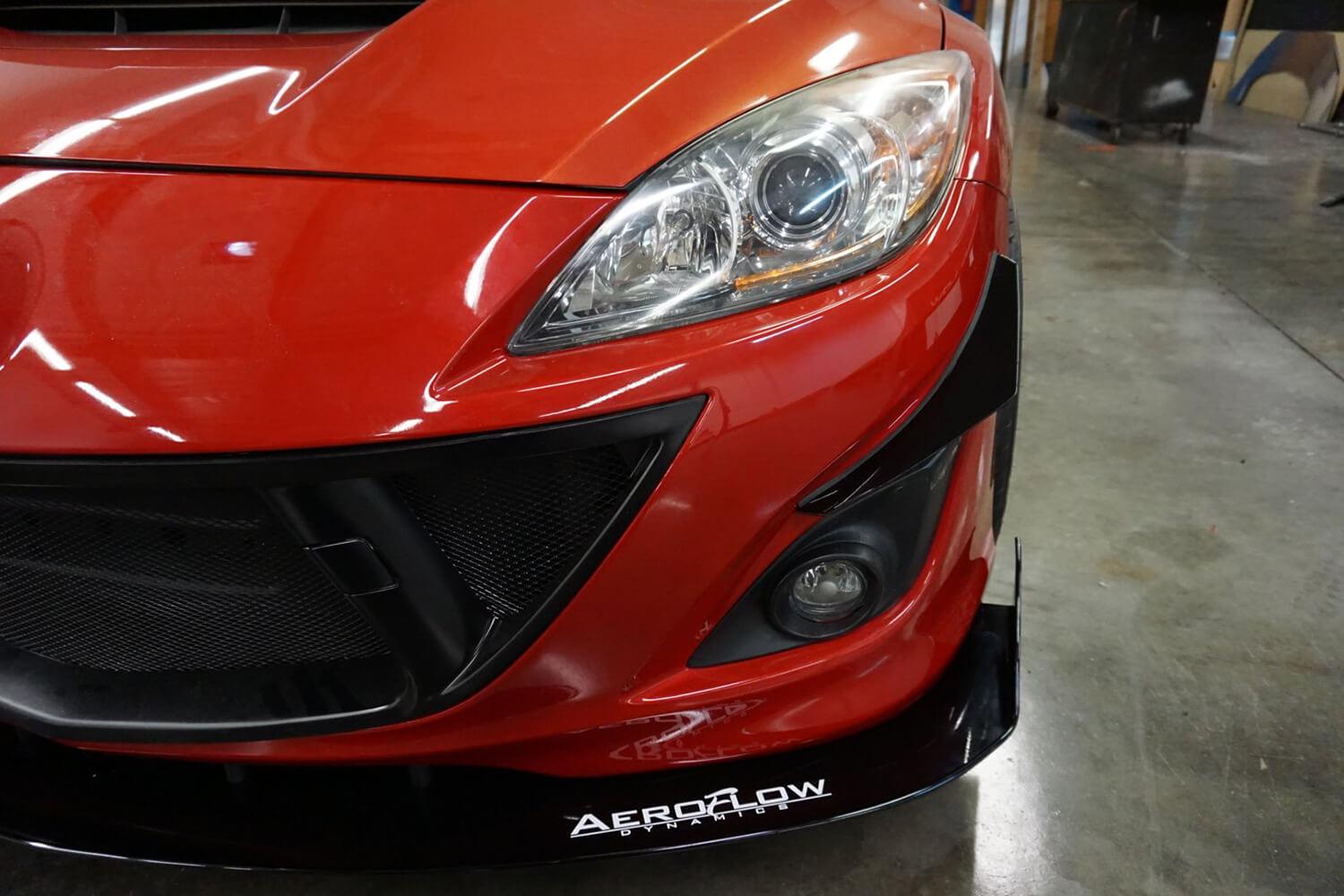 Aeroflow Dynamics Front Splitter V2 (2010-2013 Mazda Speed 3)