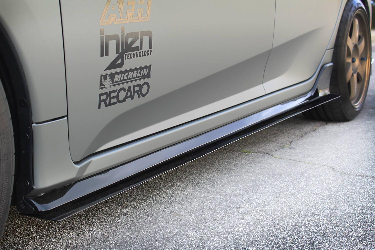 Aeroflow Dynamics 2017-2021 Honda Civic Side Skirt Extension (Civic Hatch/Sedan Type-R) V1