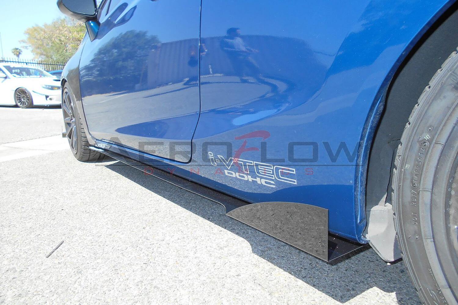 Aeroflow Dynamics Side Skirt Extension V2 (2012-2015 Honda Civic Si Coupe)