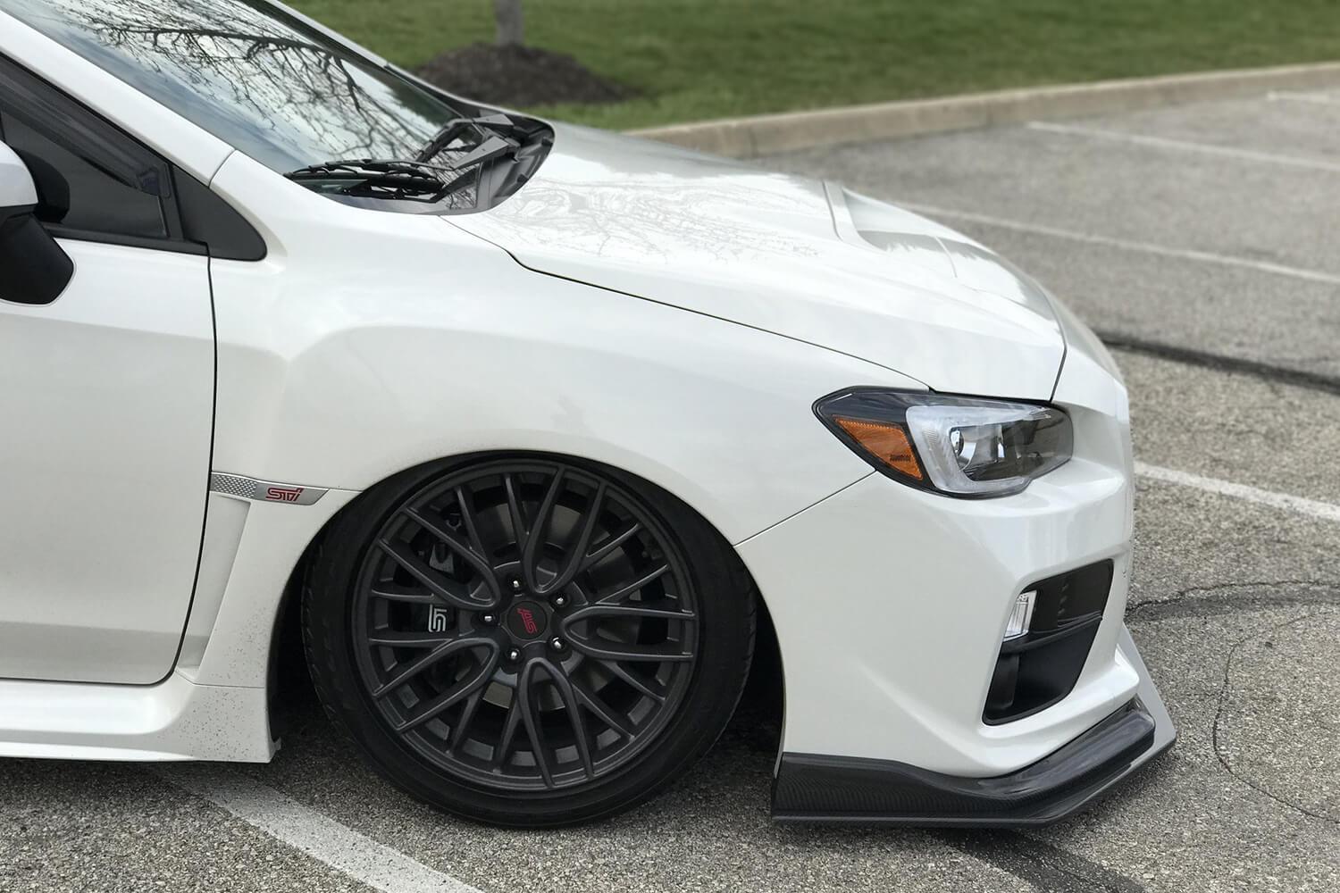 Divisor de fibra de carbono para Subaru WRX/STI 2015-2021 con dinámica de flujo de aire