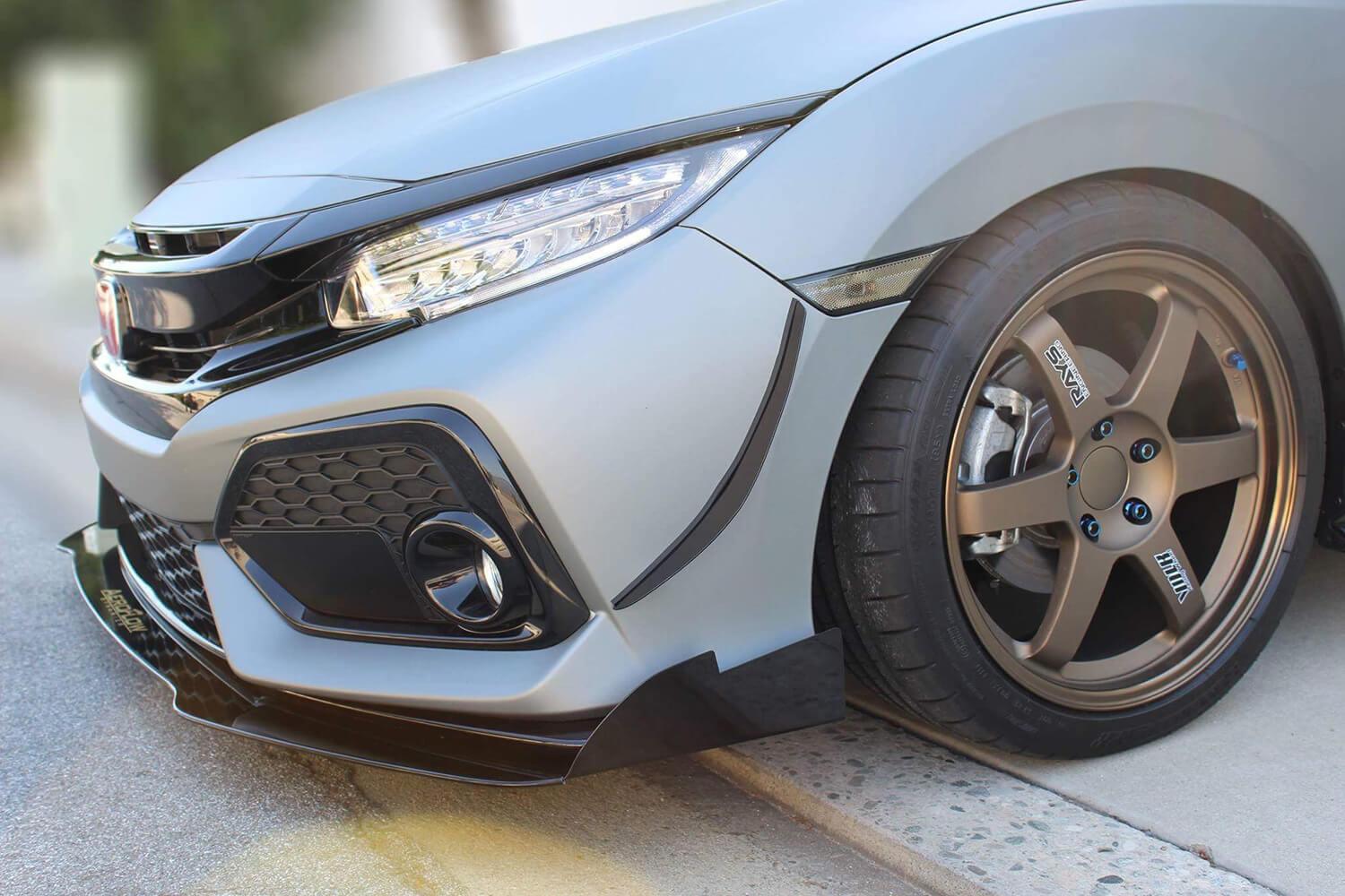 Divisor dinámico de flujo de aire V3 (Honda Civic Hatchback, Si Coupé y Si Sedán, 2017-2021)
