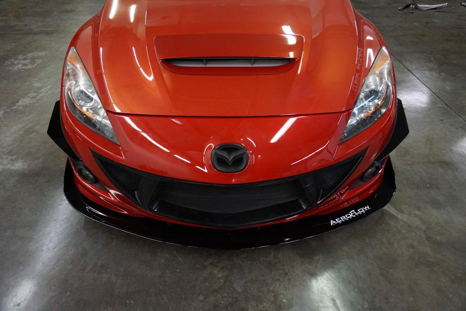 Aeroflow Dynamics Front Splitter V2 (2010-2013 Mazda Speed 3)
