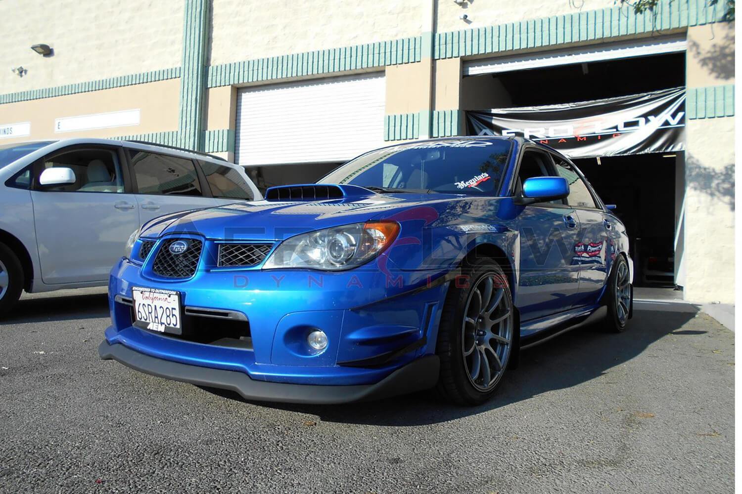 Canards de parachoques delantero Aeroflow Dynamics para Subaru WRX/STI 2006-2007 V2