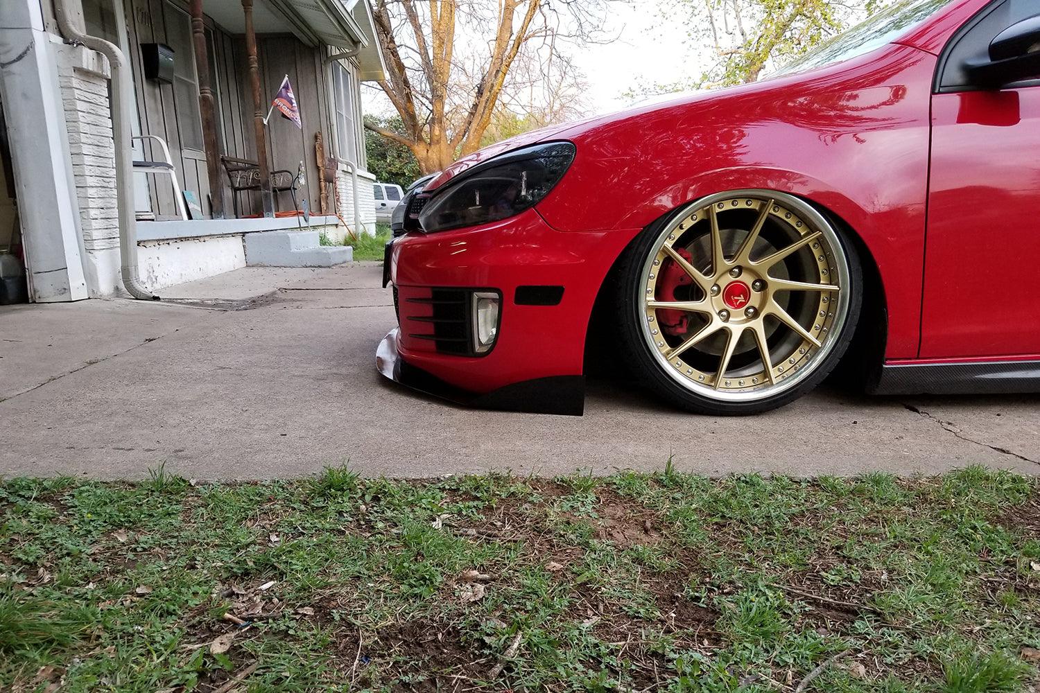 Aeroflow Dynamics Splitter V2 (2010-2013 Volkswagen Golf GTI)