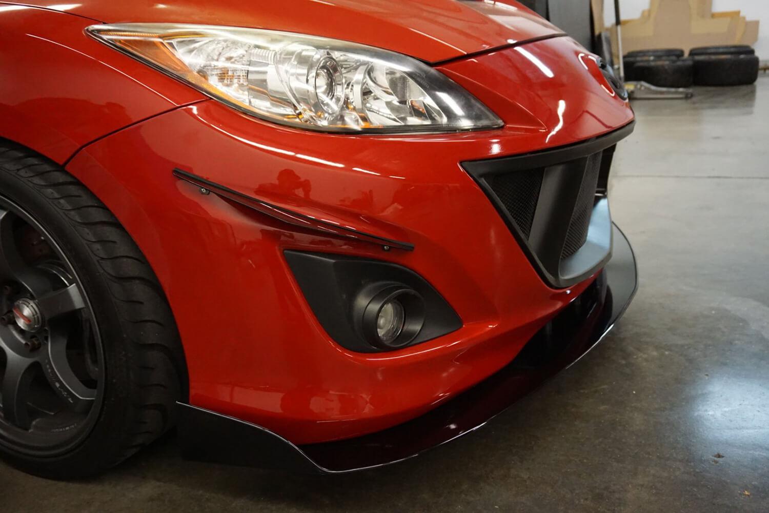 Aeroflow Dynamics Front Splitter V2 (2010-2013 Mazda Speed 3)