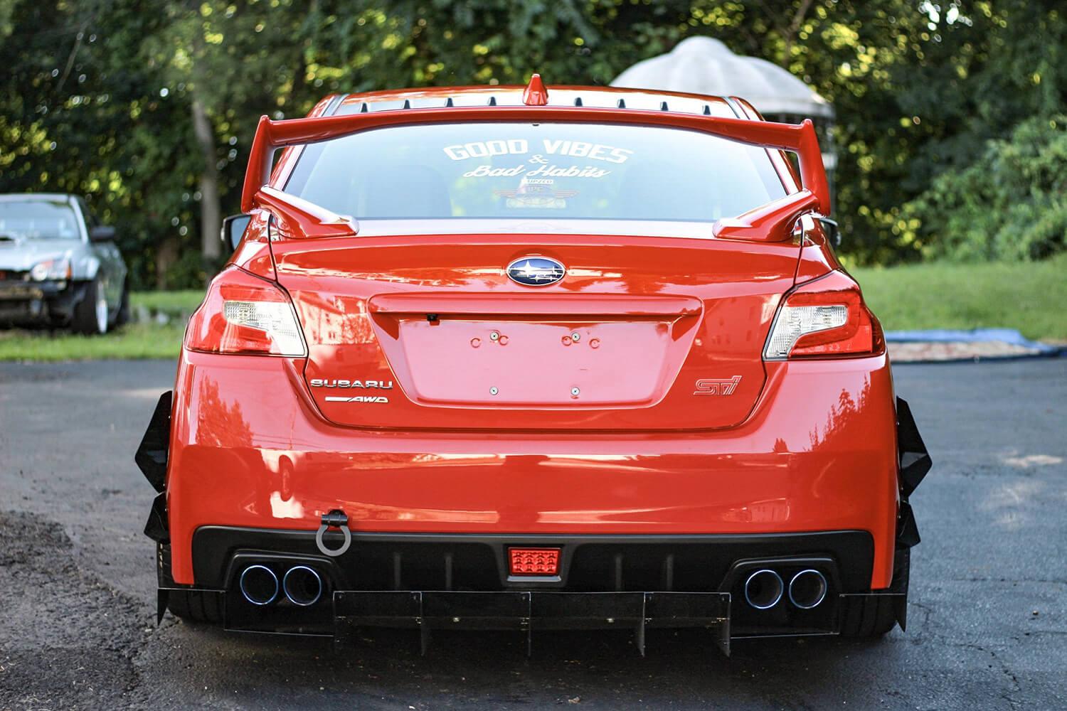 Aeroflow Dynamics Rear Bumper Canards V1 (2015-2021 Subaru WRX/STI)