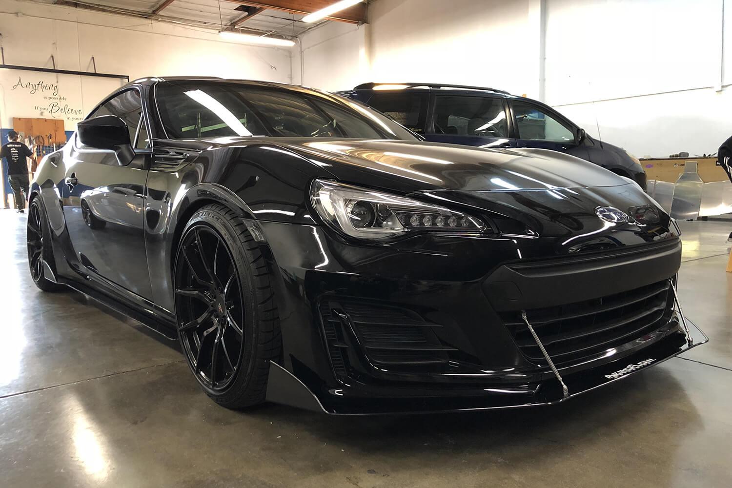 Divisor delantero V2 para Subaru Brz 2013-2019 con dinámica de flujo de aire