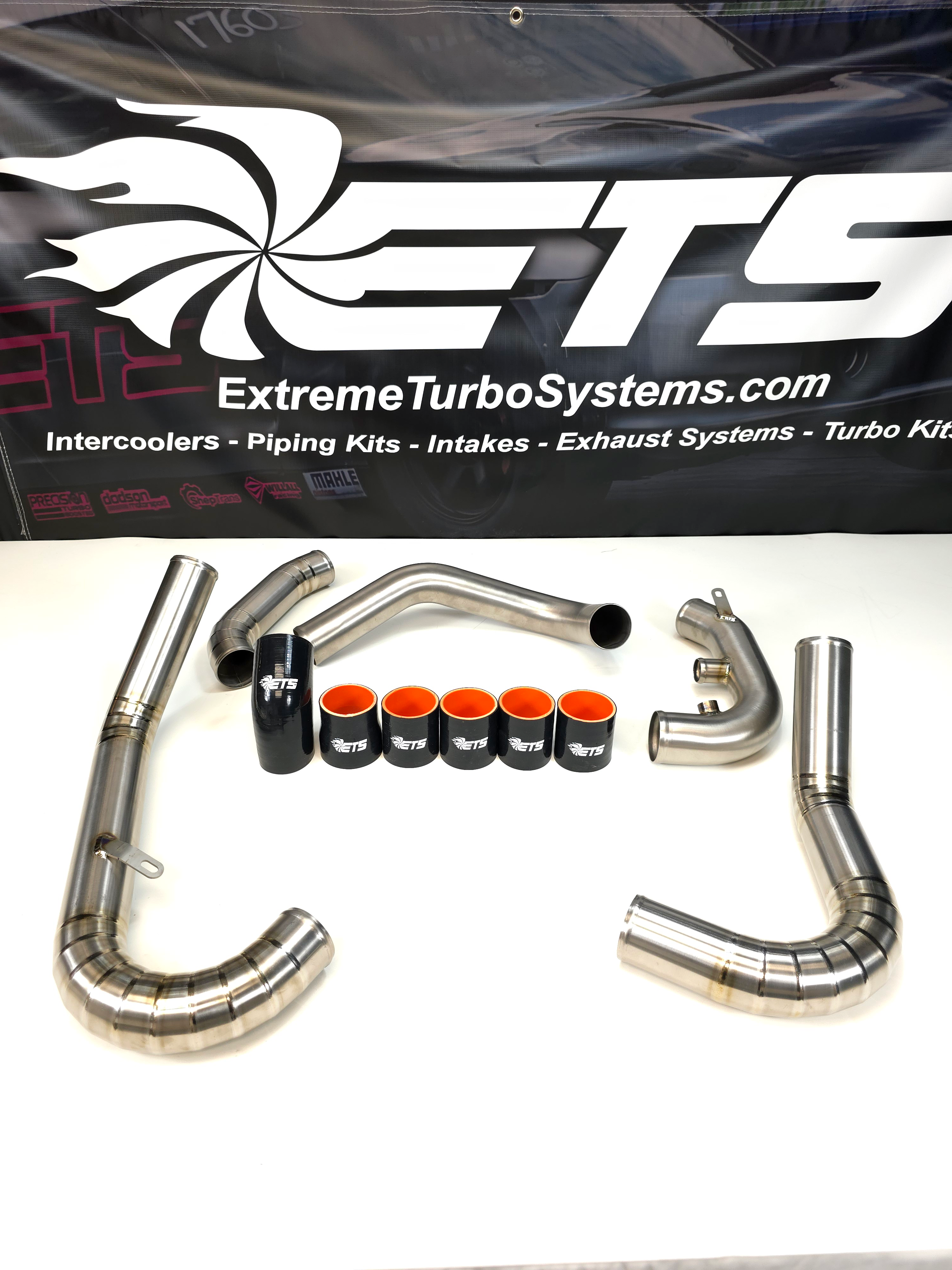 ETS Intercooler Piping - Titanium - Brushed Finish (2008-2014 Subaru STI)