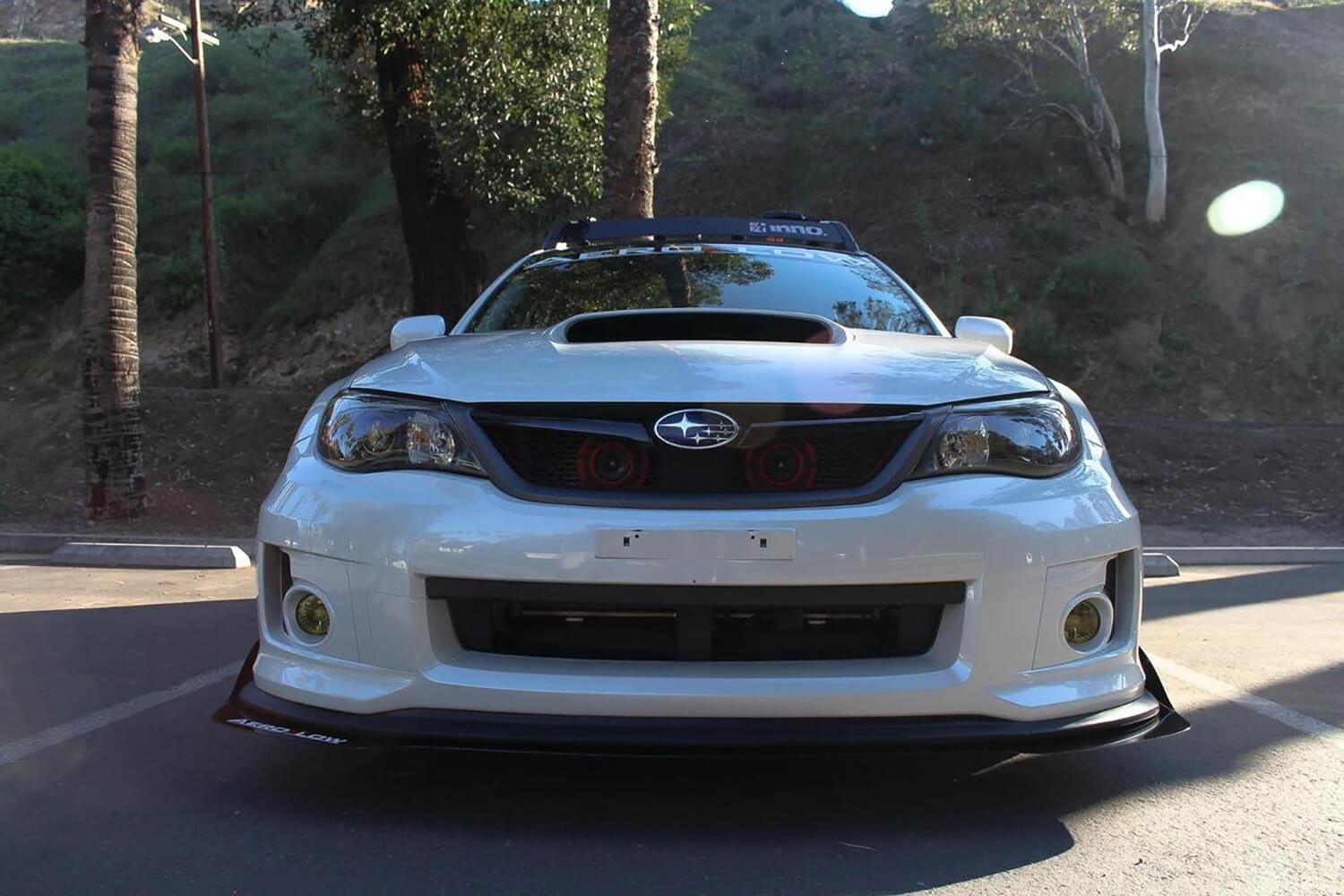 Divisor delantero V2 para Subaru WRX/STI 2008-2014 con dinámica de flujo de aire