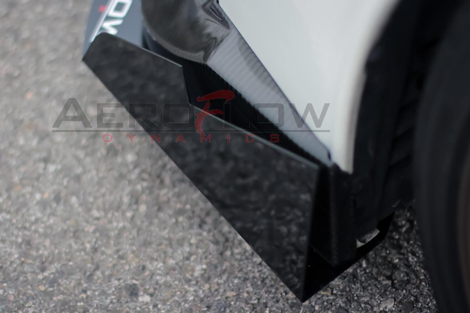 Divisor delantero V3 para Mitsubishi Evo X 2007-2015 con dinámica de flujo de aire