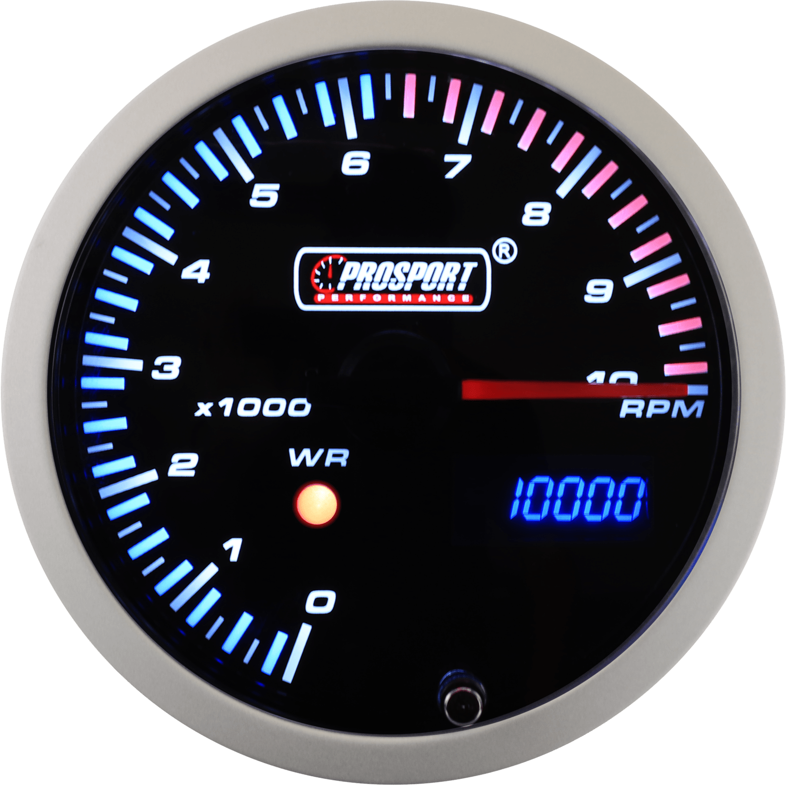 Prosport 3 - 1/3" JDM Electrical Tachometer With Peak/Warning - 3