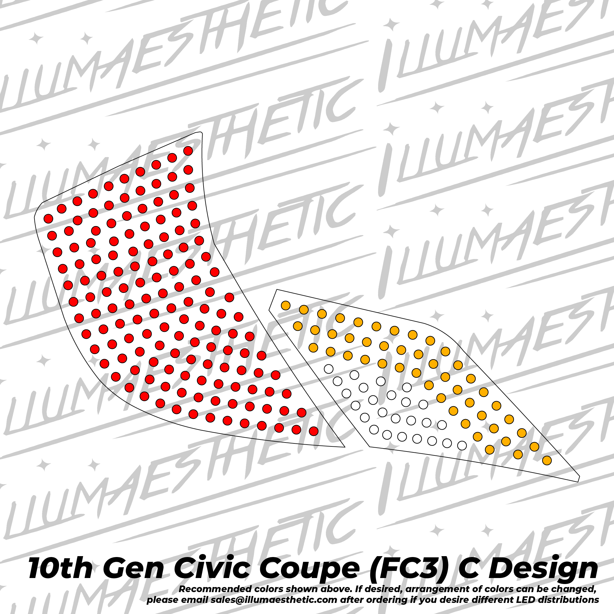 Illumaesthetic Honda Civic Coupe (FC3,10th Gen) - Complete DIY Kit