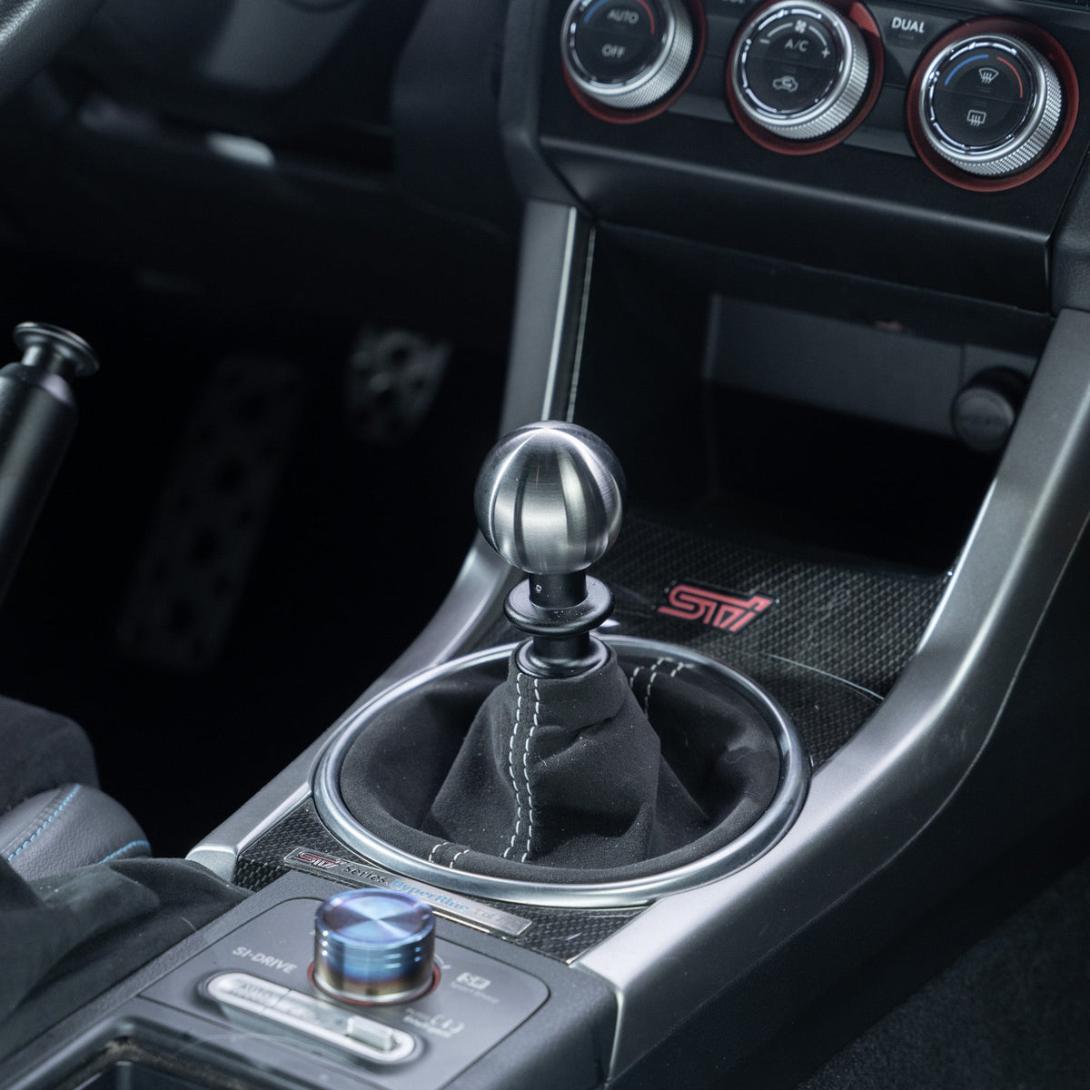 Billetworkz Titanium Brushed Shift Knob for Subaru STI 6-Speed