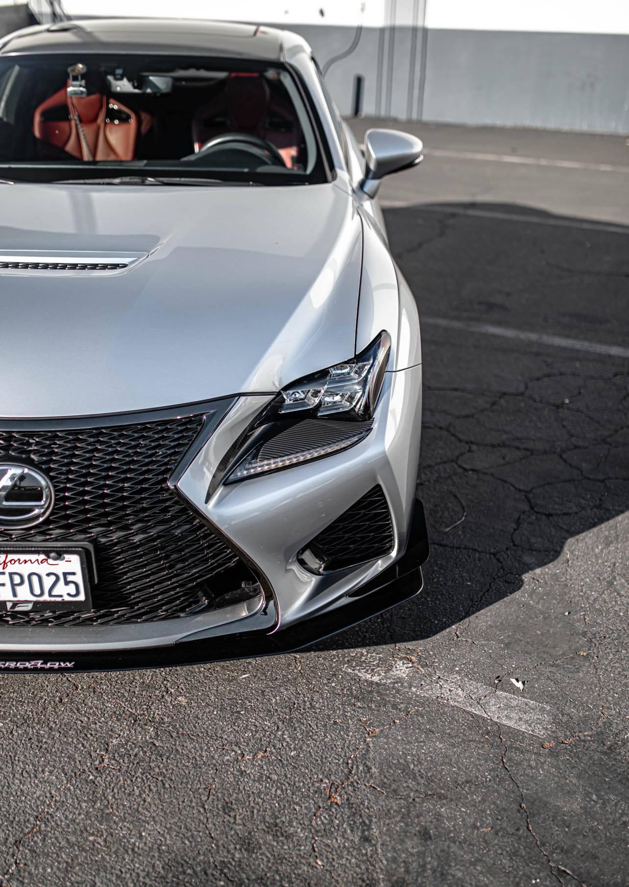Dinámica de flujo de aire para Lexus RCF 2015-2019, canards delanteros V1