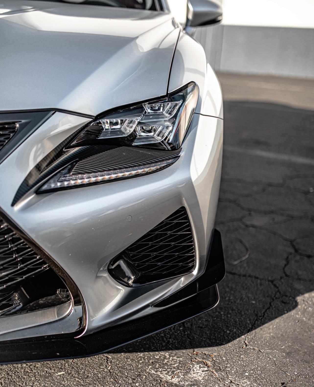 Dinámica de flujo de aire para Lexus RCF 2015-2019, canards delanteros V1