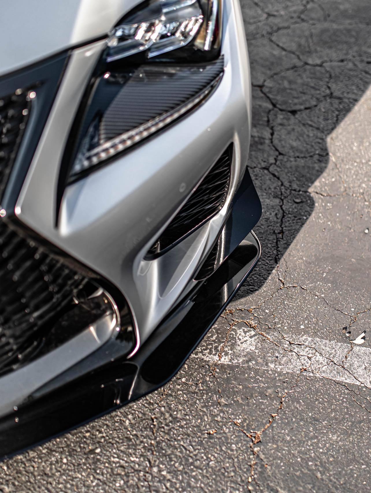 Dinámica de flujo de aire para Lexus RCF 2015-2019, canards delanteros V1