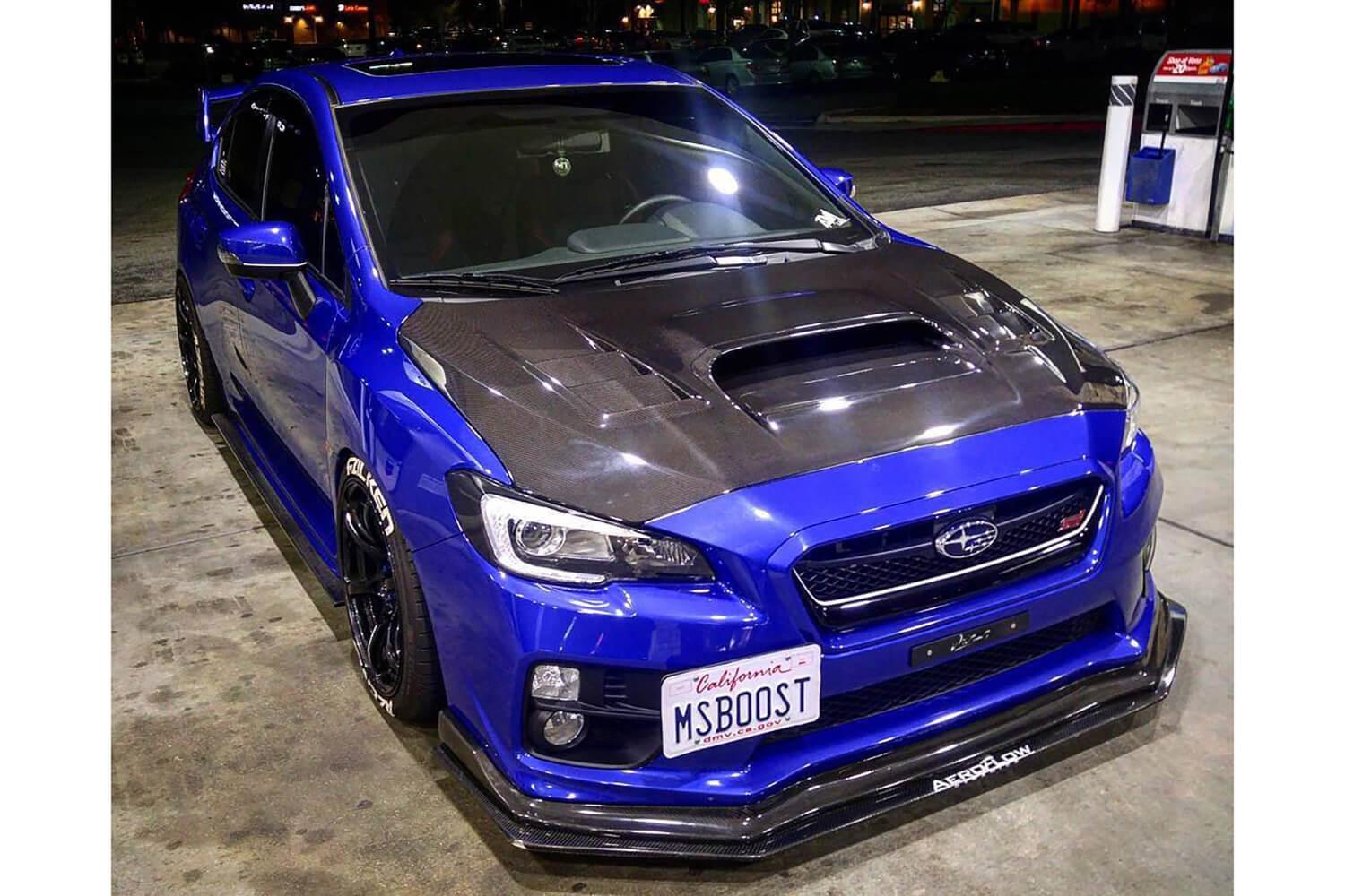 Divisor de fibra de carbono para Subaru WRX/STI 2015-2021 con dinámica de flujo de aire