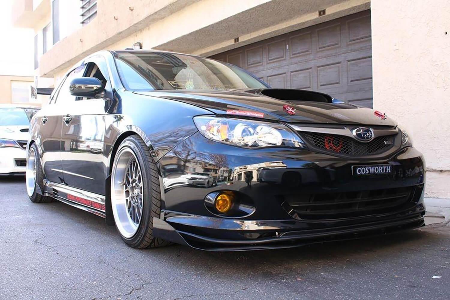 Divisor delantero V2 para Subaru WRX/STI 2008-2014 con dinámica de flujo de aire