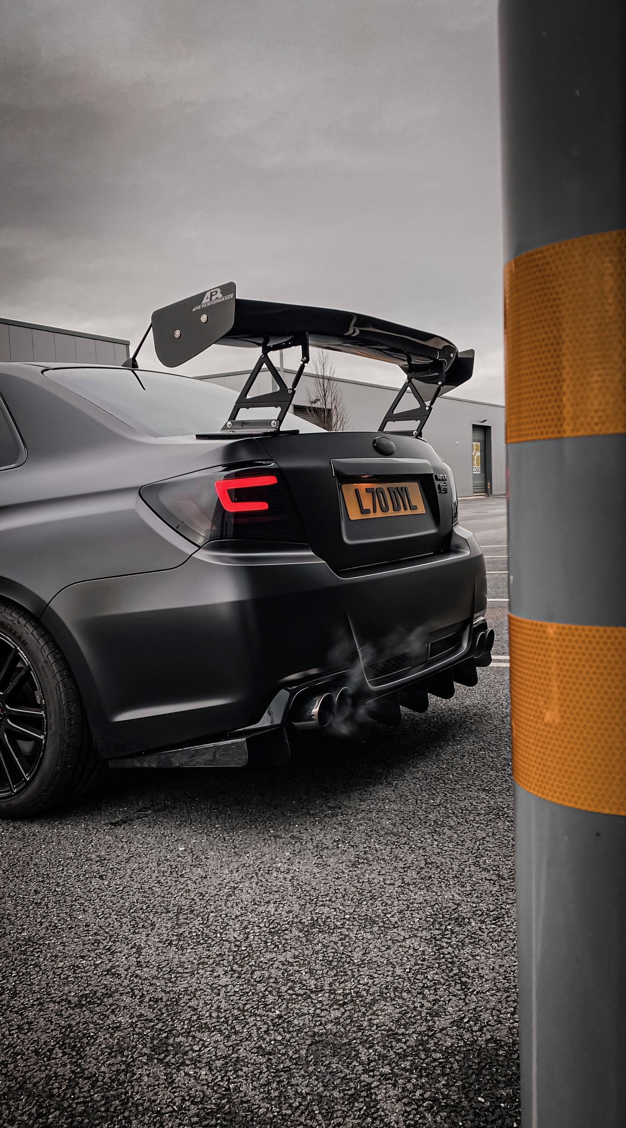 APR 60.5" GTC-200 Carbon Fiber Adjustable Wing (2011-2014 Subaru STI)