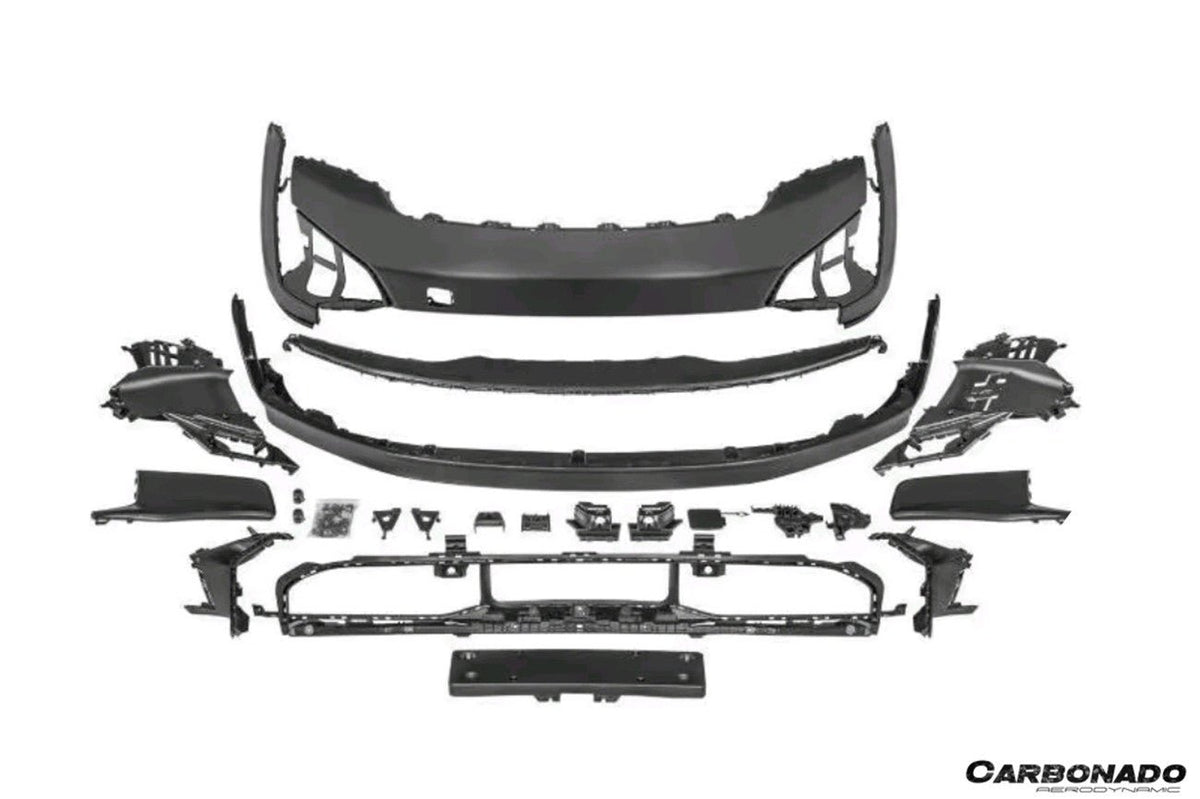 Carbonado Aero 2020 - 2024 ポルシェ Taycan 9J1.1 フロント Bumper Carbonado (9J1.2 Turbo GT) | Fits 4, 4S, GTS, Turbo, Turbo S, ST, CT, スポーツ Turismo - 15