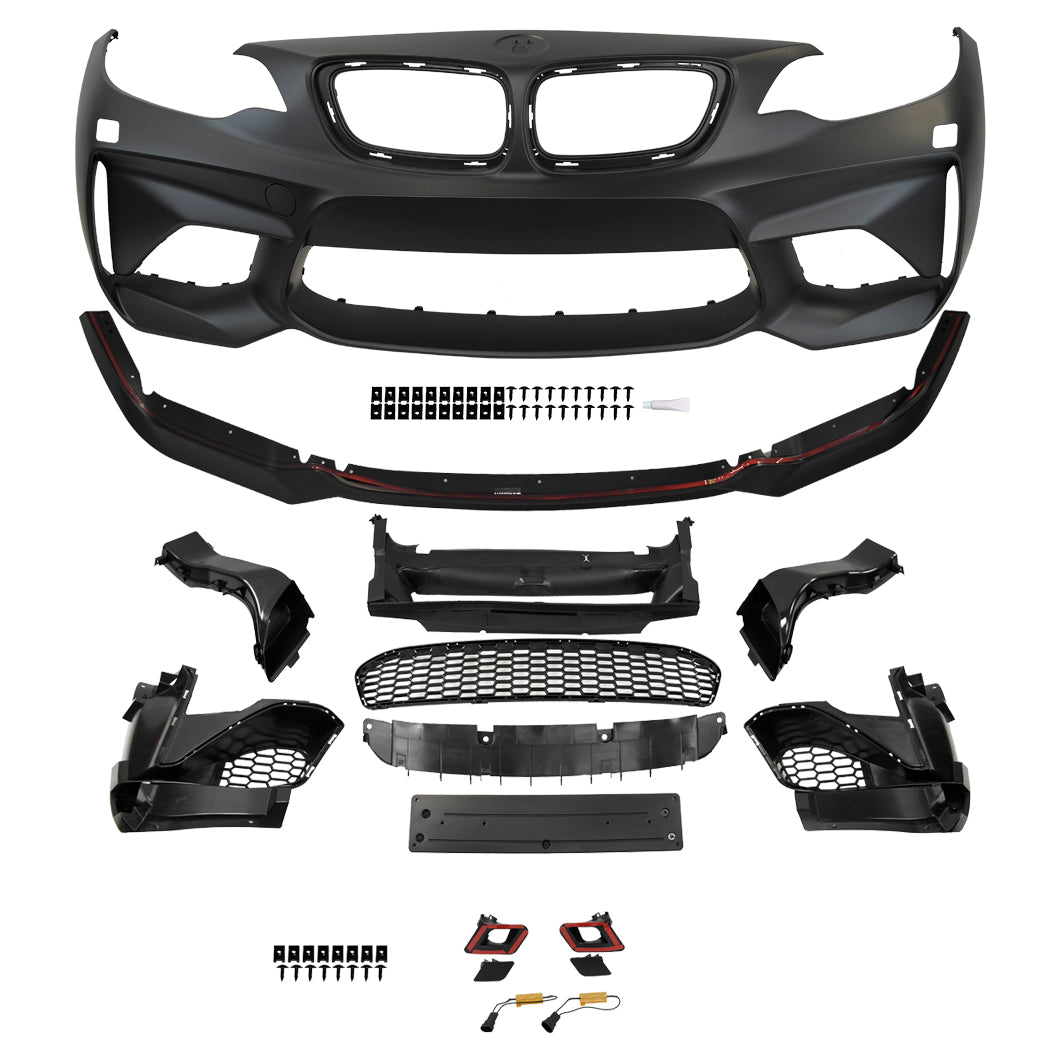 Innovative Motorsports 2013-2019 F22/F23 BMW M2 Style Front Bumper w/o PDC Holes w/ Front LIP