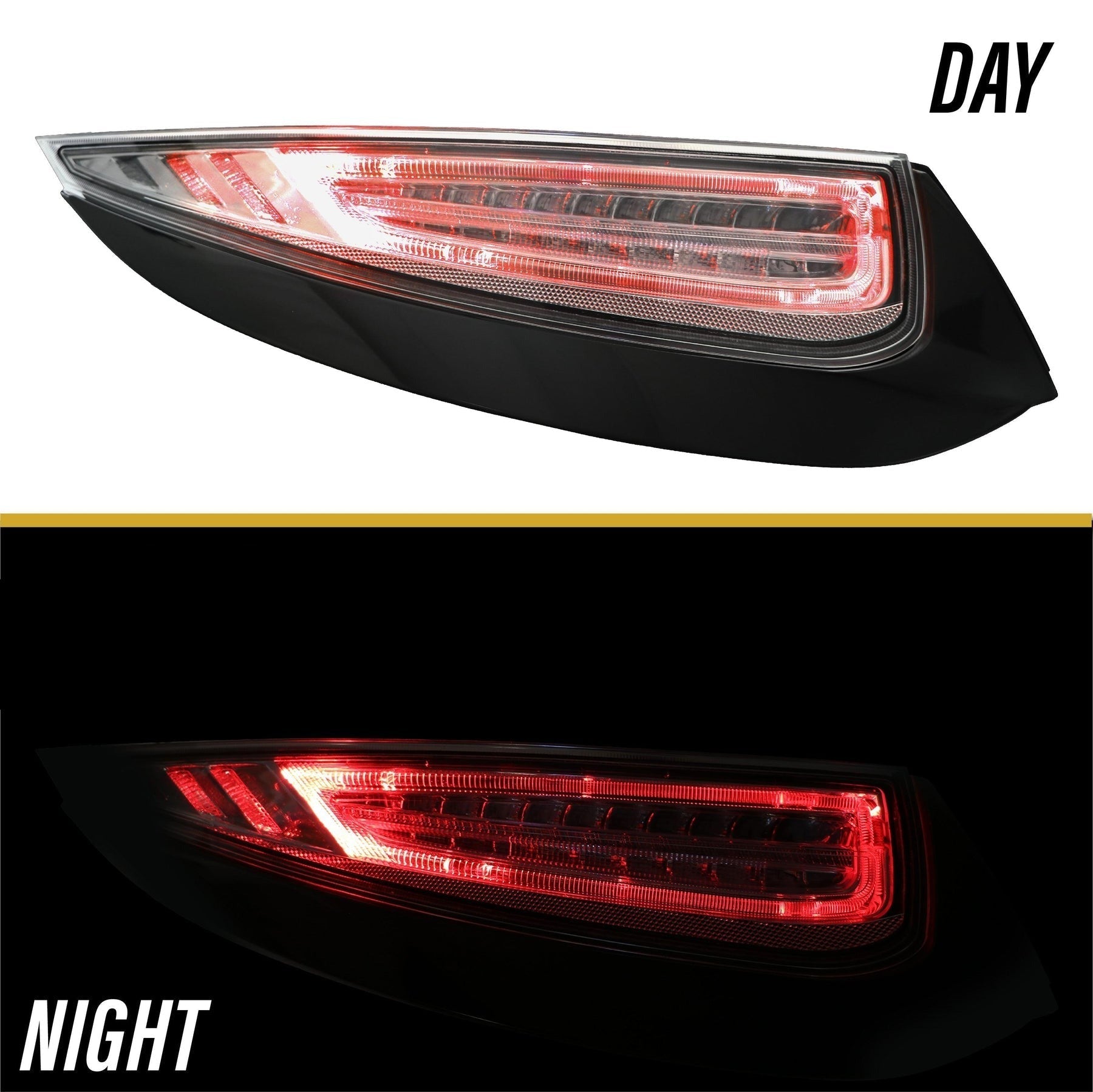 NTXGlow LED Light Bar Clear Tail Made By Depo (2009-2012 Porsche 911 Carrera 997)