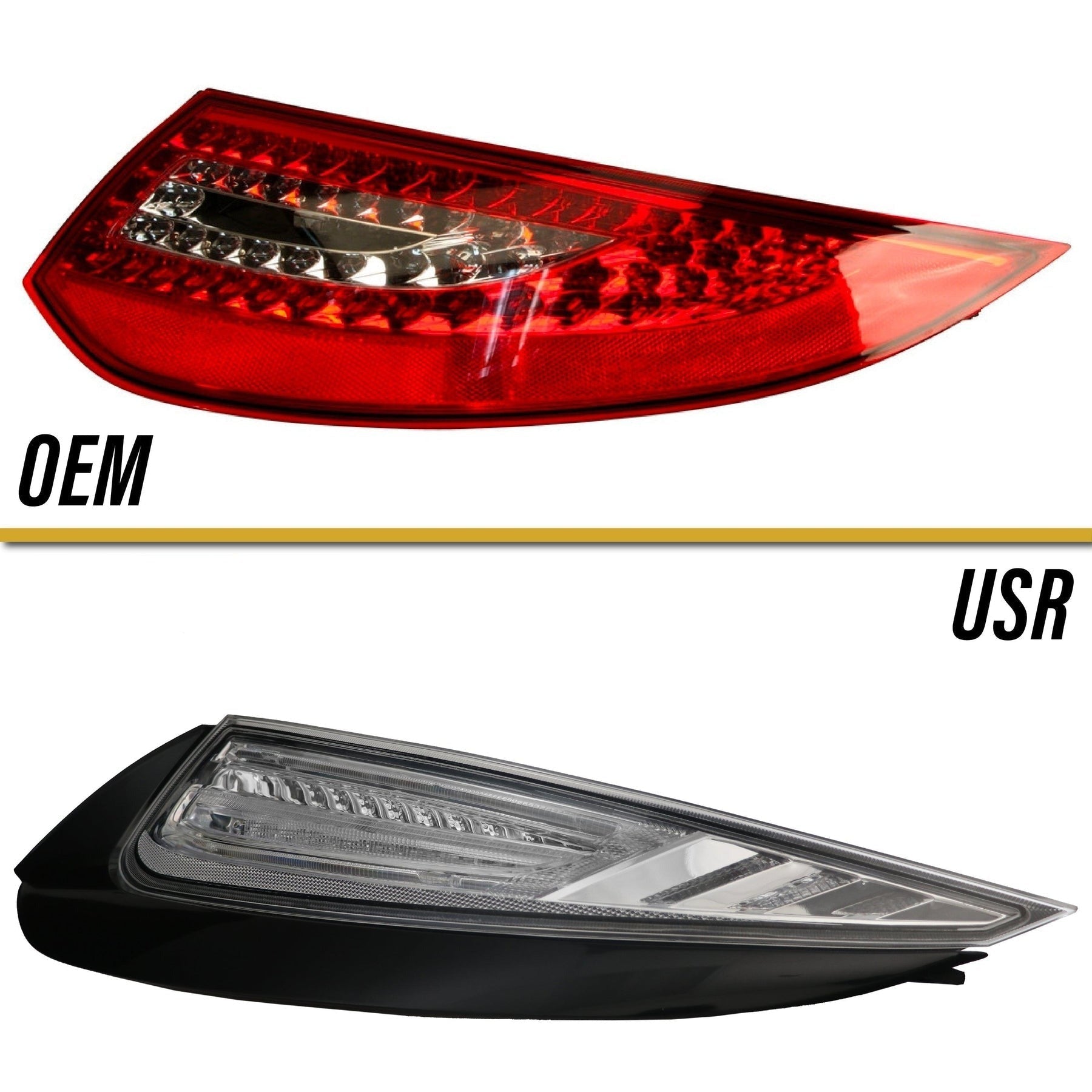 NTXGlow LED Light Bar Clear Tail Made By Depo (2009-2012 Porsche 911 Carrera 997)