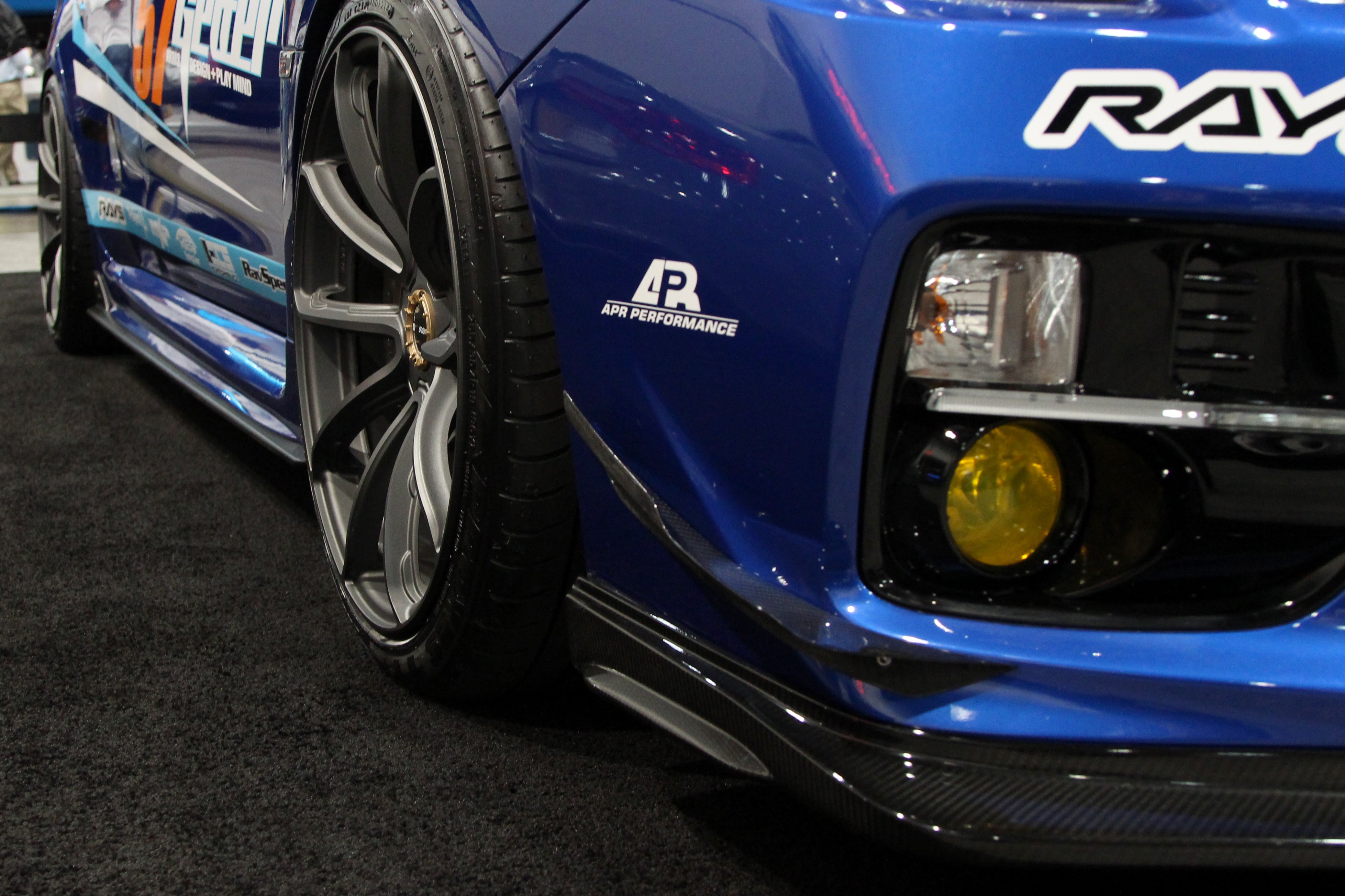 APR Carbon Fiber Front Bumper Bottom Canards (2015-2017 Subaru WRX STI)