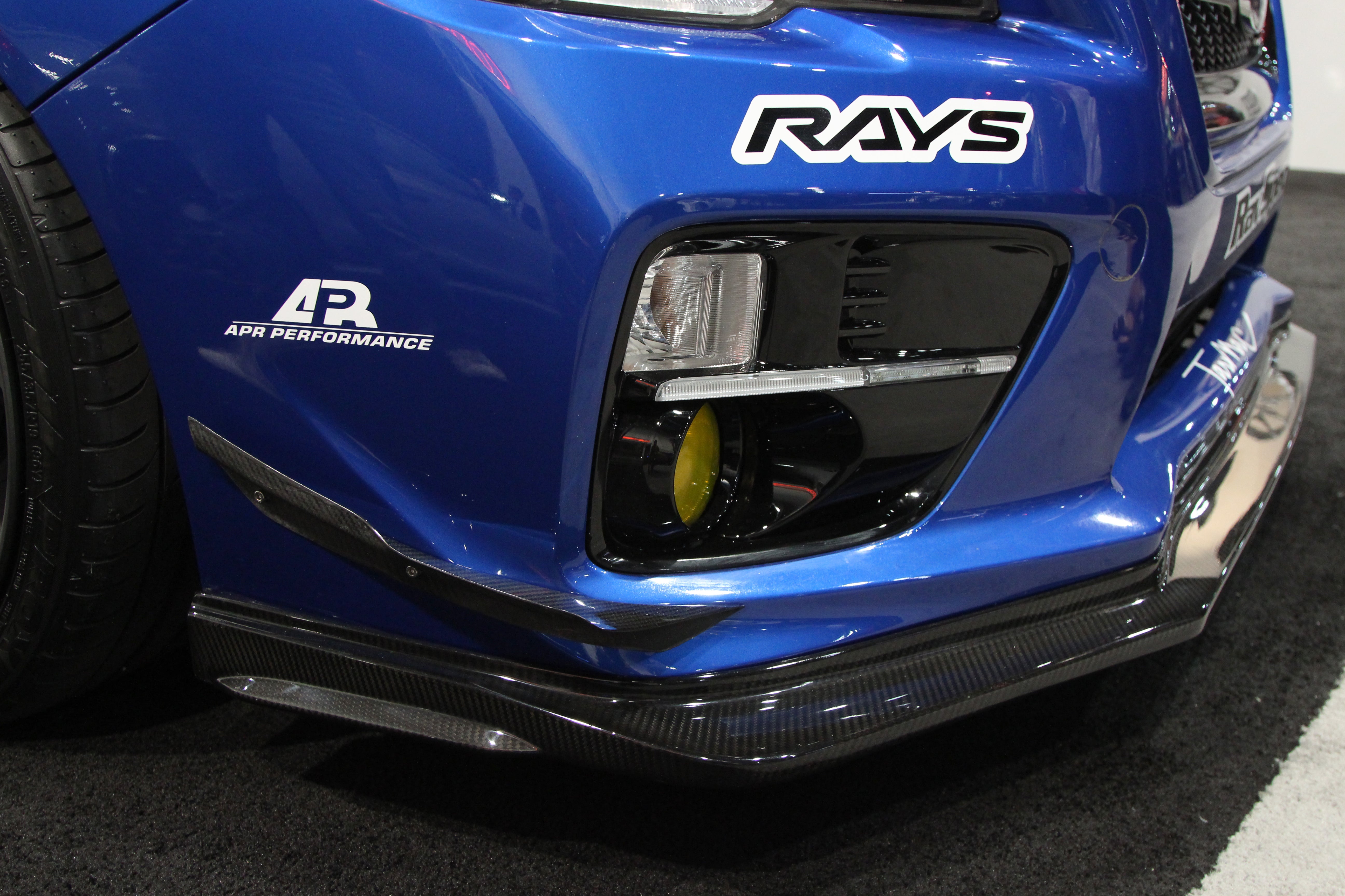 APR Carbon Fiber Front Bumper Bottom Canards (2015-2017 Subaru WRX STI)