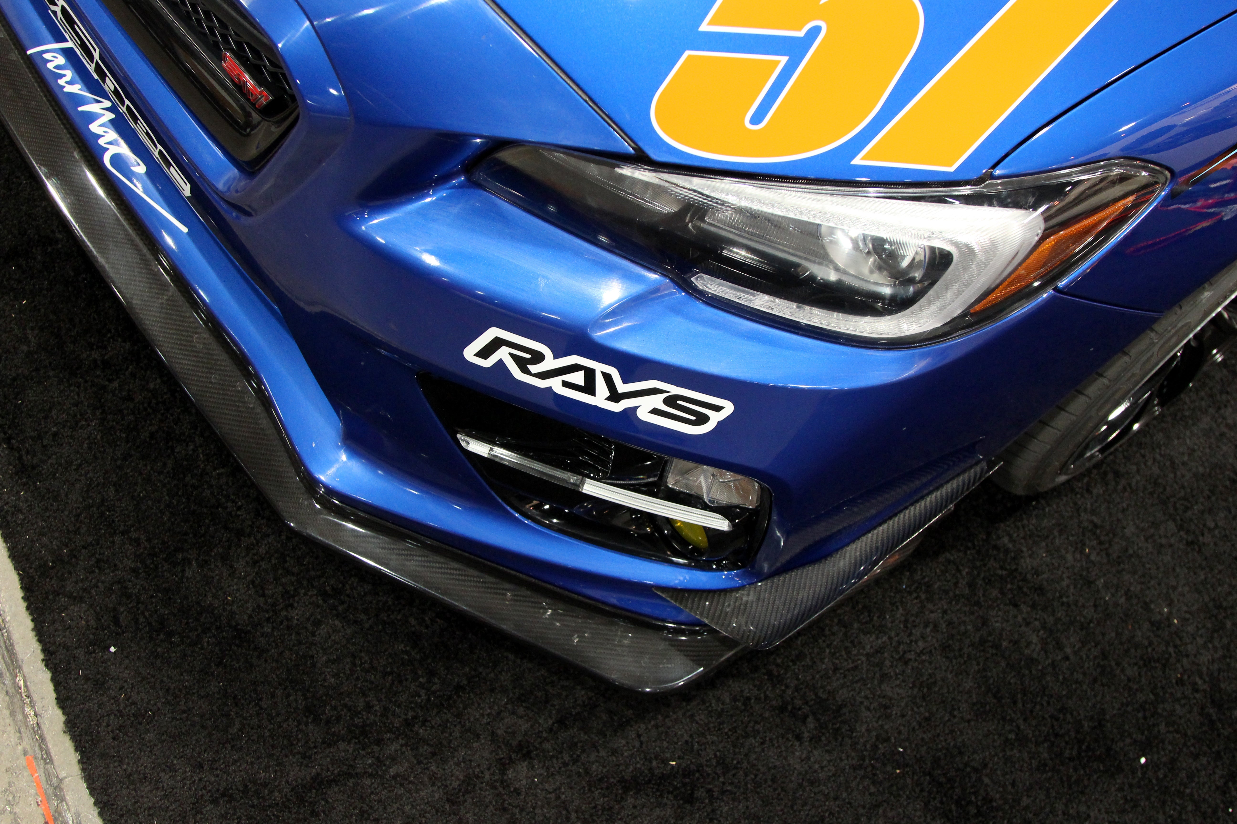 APR Carbon Fiber Front Bumper Bottom Canards (2015-2017 Subaru WRX STI)