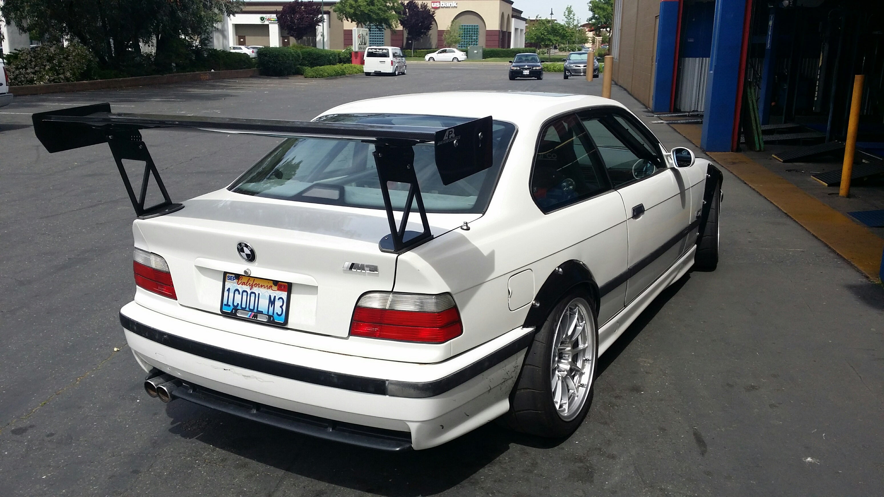 APR GT-250 Carbon Fiber Adjustable Wing (BMW E36 Coupe)