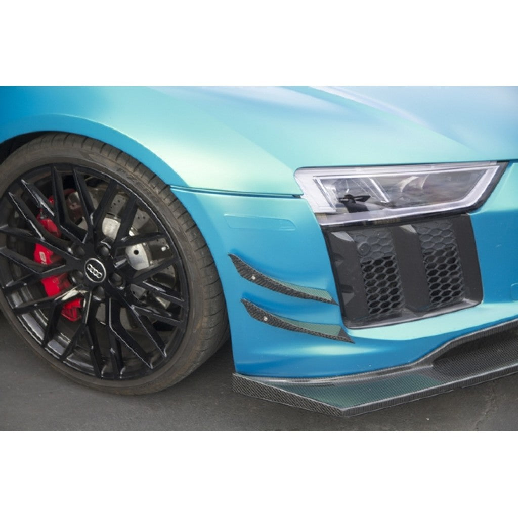 APR Carbon Fiber Front Bumper Canards (2016-2018 Audi R8)