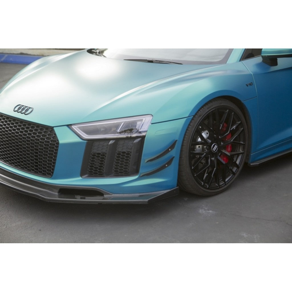 APR Carbon Fiber Front Bumper Canards (2016-2018 Audi R8)