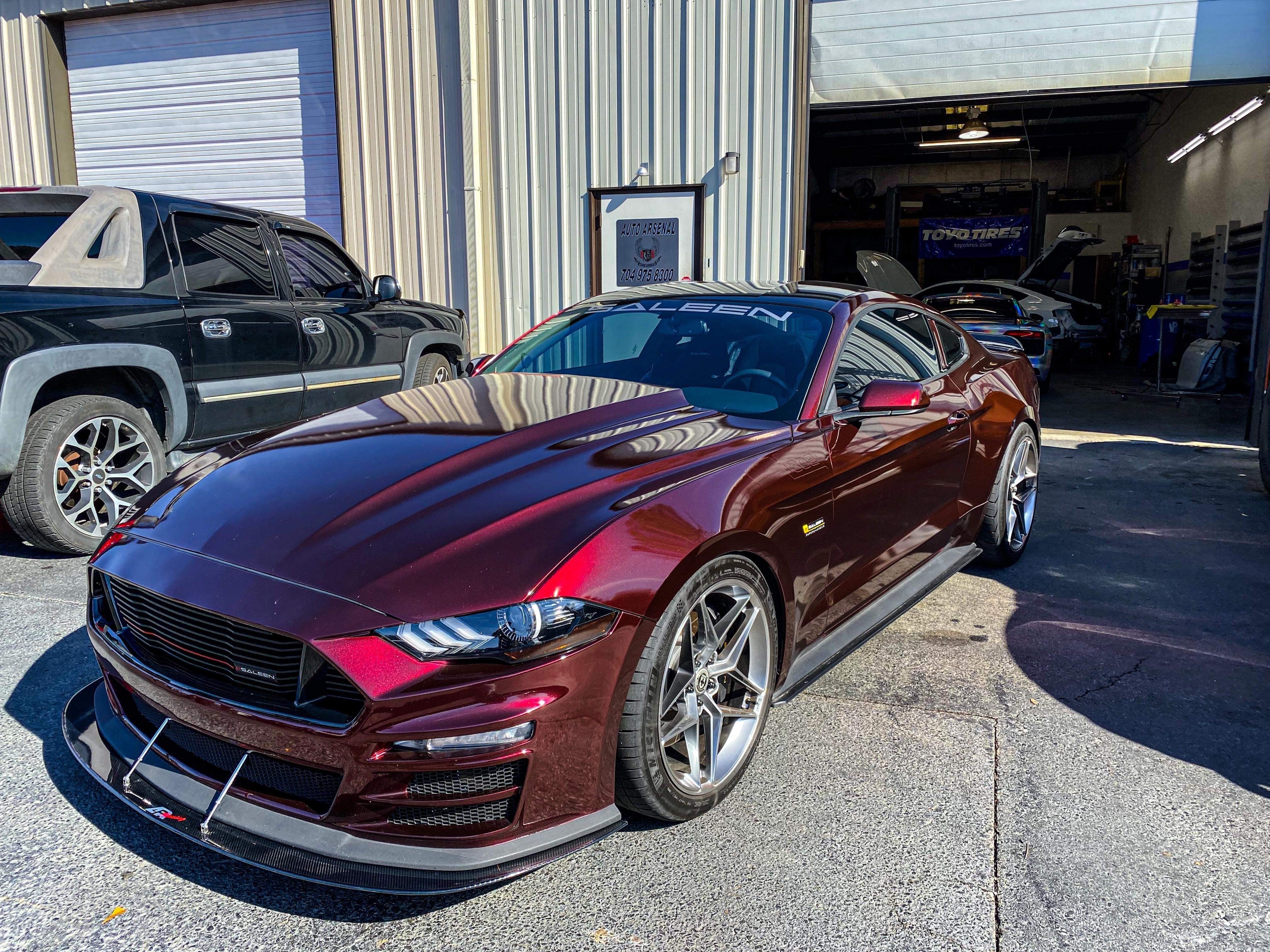 APR Carbon Fiber Front Wind Splitter (2018-2023 Ford Mustang S550)