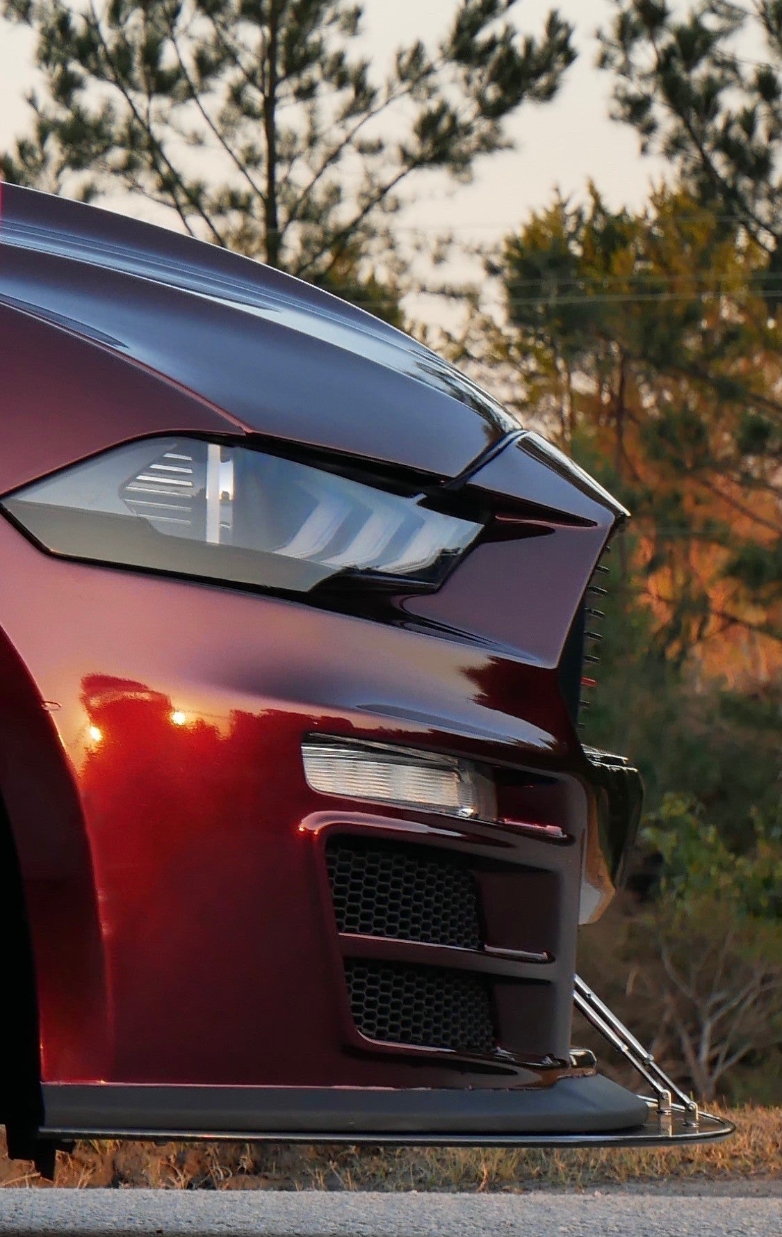 APR Carbon Fiber Front Wind Splitter (2018-2023 Ford Mustang S550)