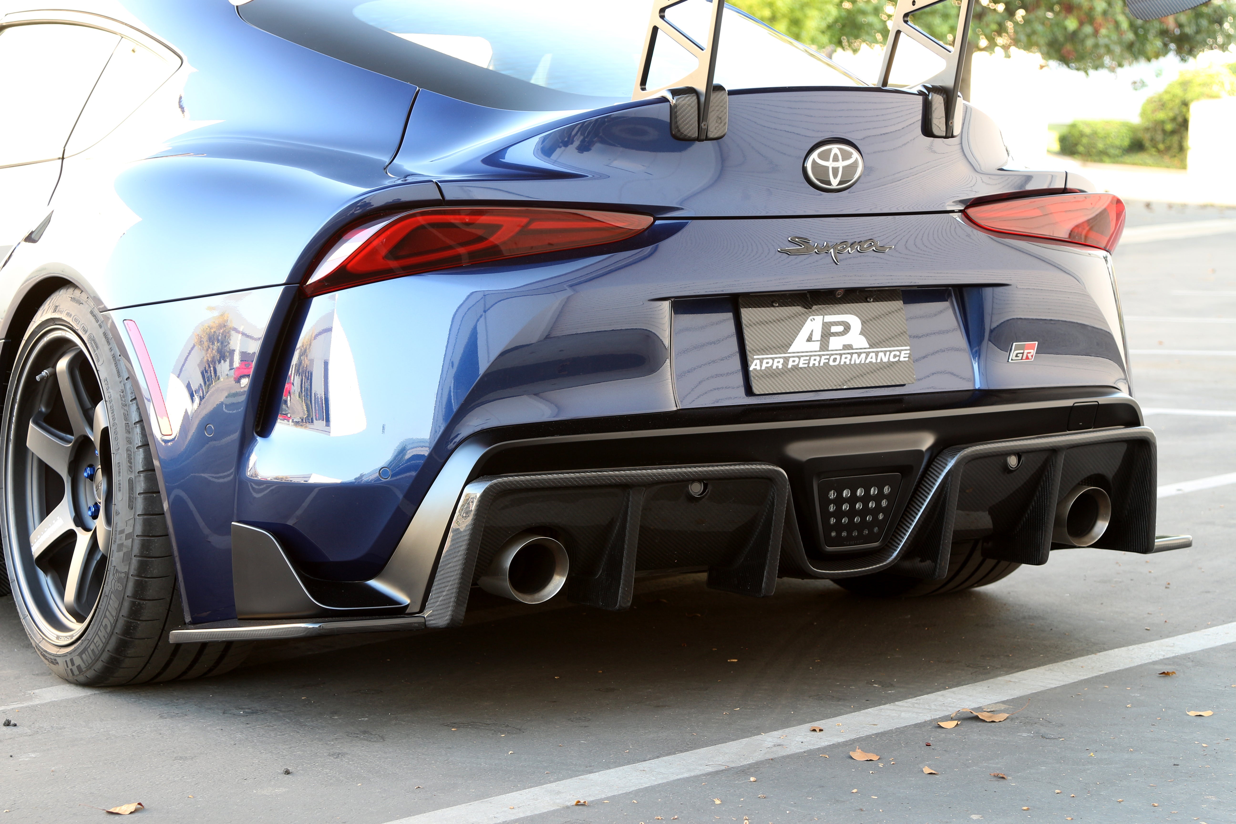APR Carbon Fiber Rear Bumper Skirts (2020-2023 Toyota Supra A90/91)
