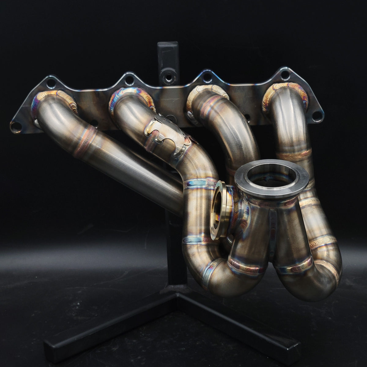 BS Fab V-Band Top Mount Small Runner | Mitsubishi Evo 8/9