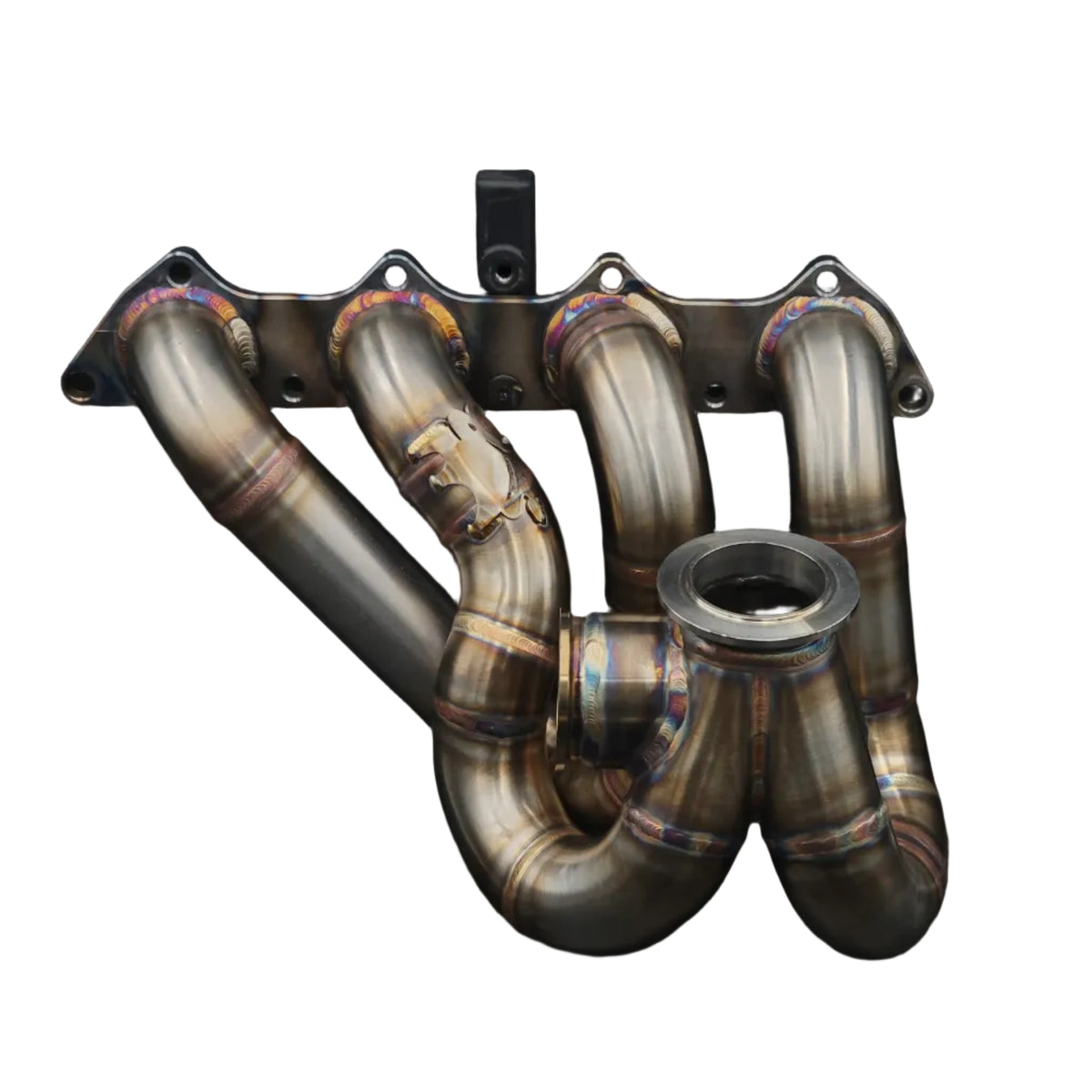 BS Fab V-Band Top Mount - Large Runner Manifold | Mitsubishi Evo 8/9