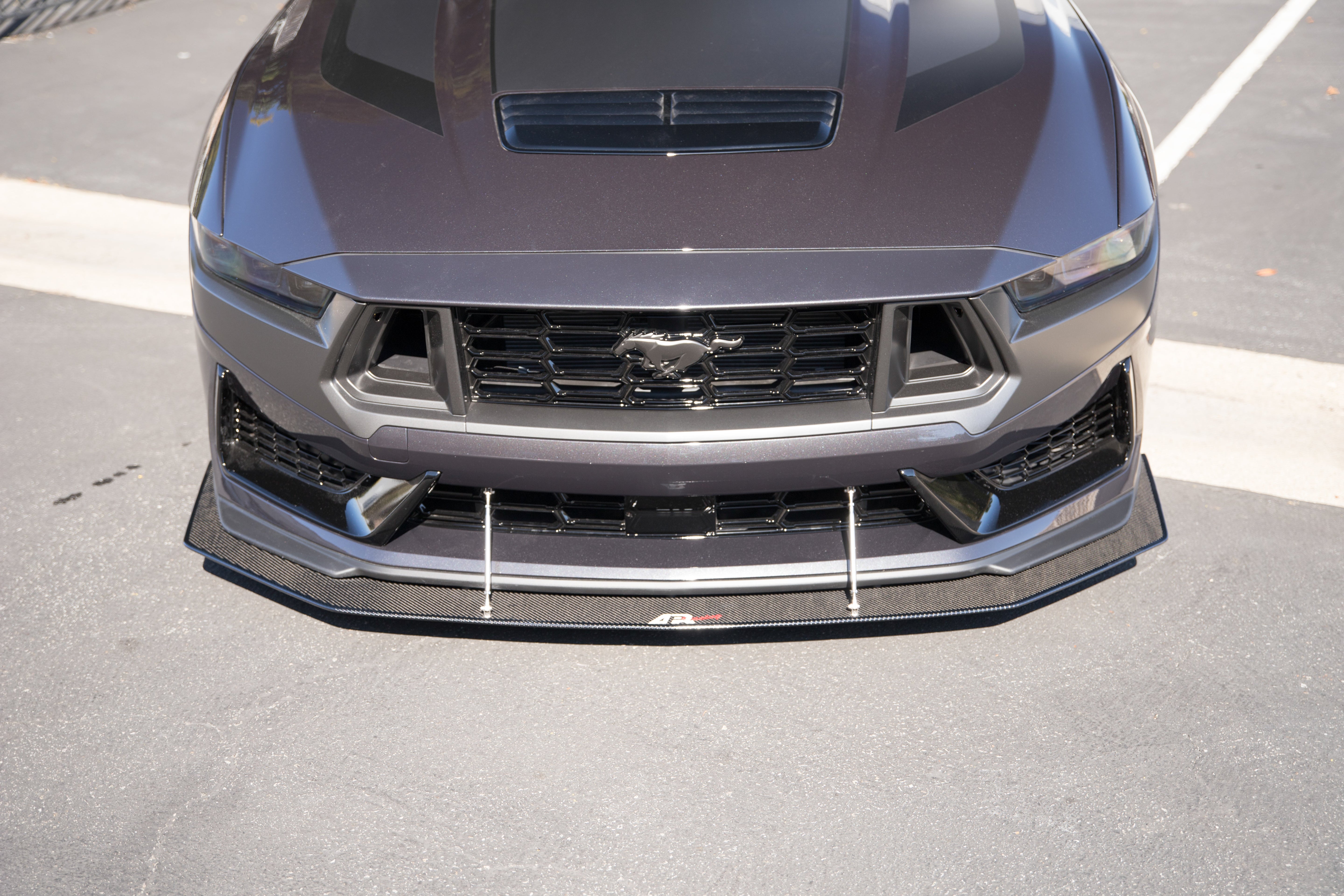 APR Carbon Fiber Front Wind Splitter (2024+ Ford Mustang Dark Horse)