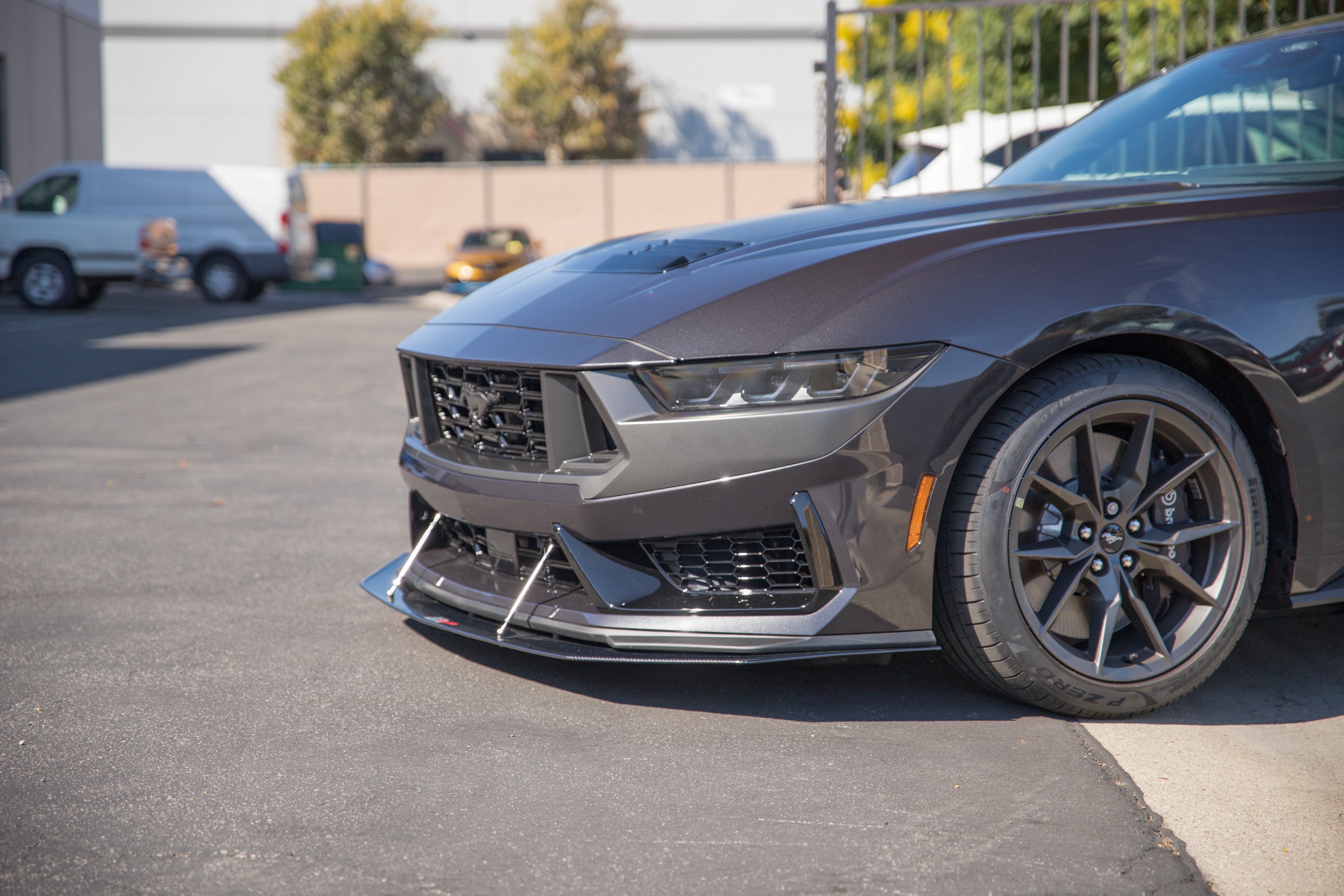 APR Carbon Fiber Front Wind Splitter (2024+ Ford Mustang Dark Horse)