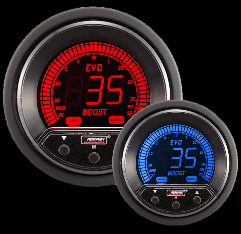 Manómetro controlador de impulso eléctrico Prosport Premium EVO de 2-1/16"