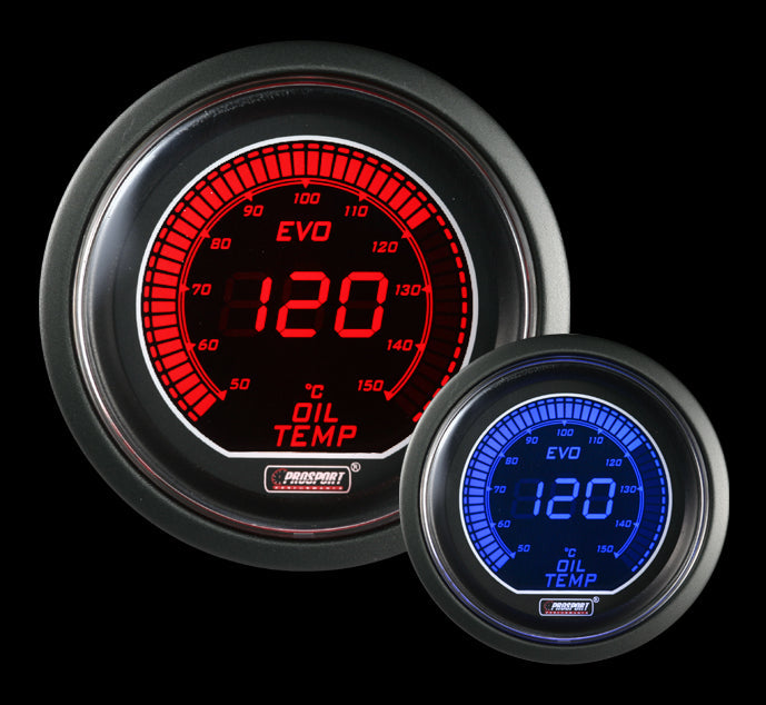 Prosport 2-1/16" Evo Electrical Oil Temperature Gauge-Celsius