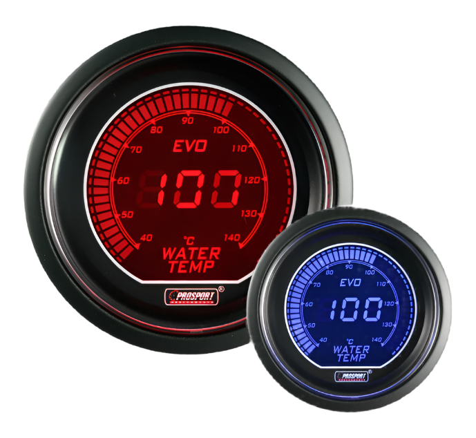 Prosport 2-1/16" Evo Electrical Water Temperature Gauge-Celsius